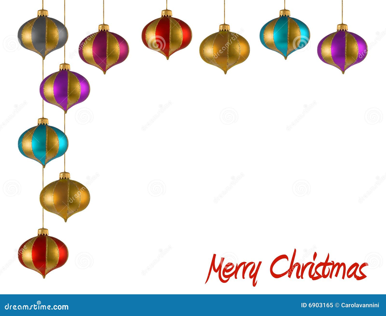 Christmas Ornaments Frame Royalty Free Stock Photo - Image 