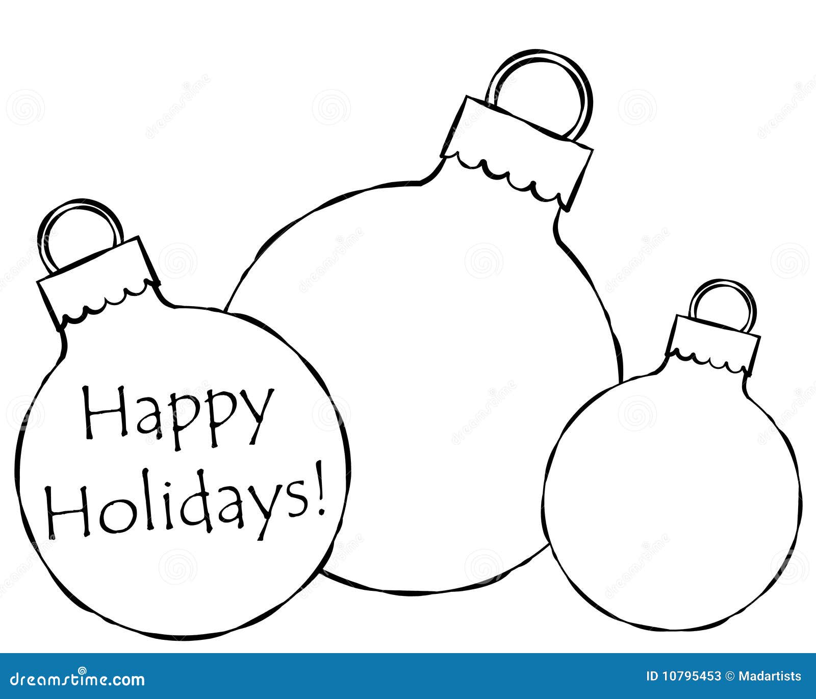 christmas ornament clipart black and white - photo #17