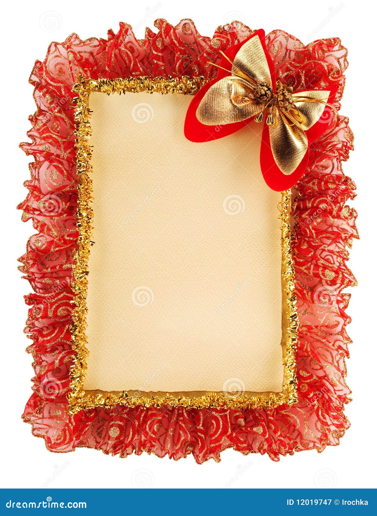 Christmas Paper Ribbon Background Stock Image Image of brown