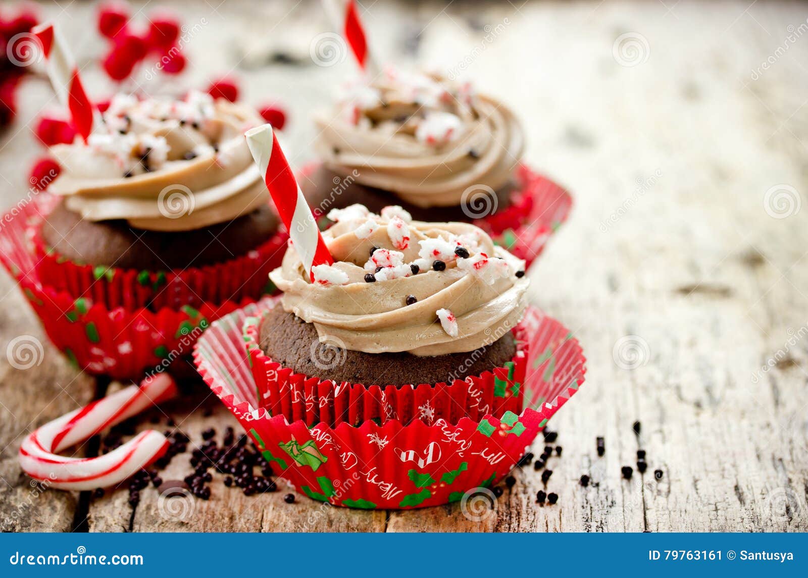 Christmas Party Dinner Menu Dessert Idea - Delicious Chocolate P Stock