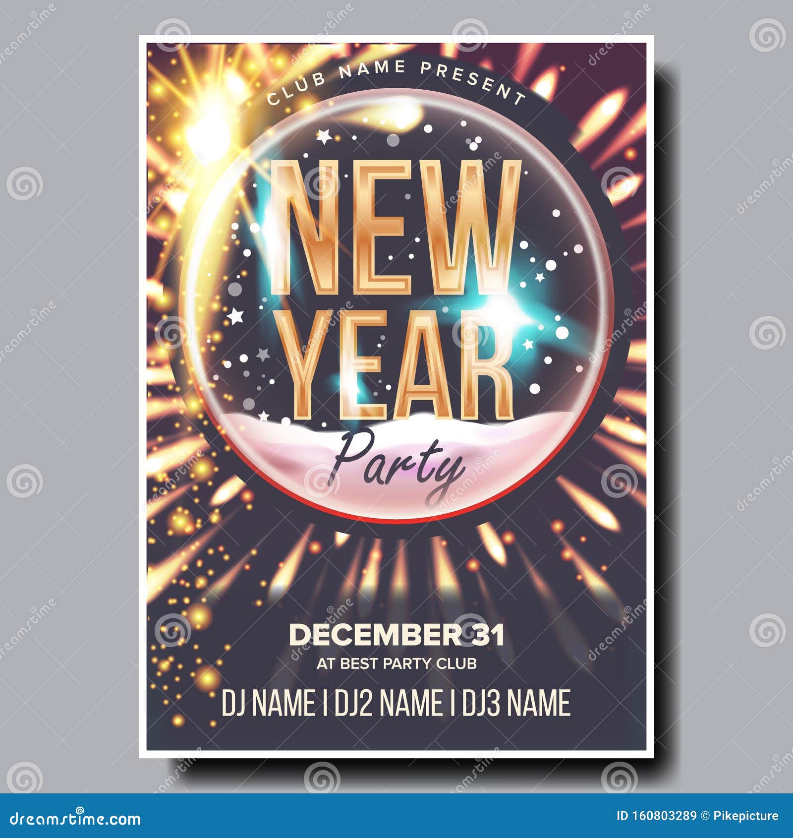 23 Christmas Party Flyer Poster Vector. Happy New Year. Holiday With Regard To Free Holiday Party Flyer Templates