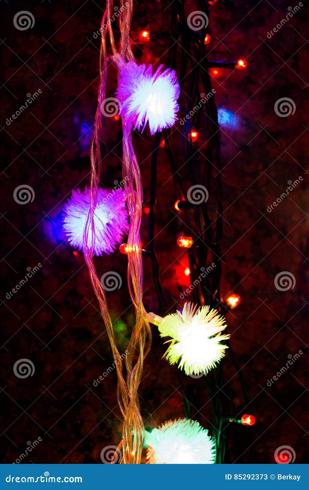 Christmas and Party Lights of a Certain Type Stock Image Image of