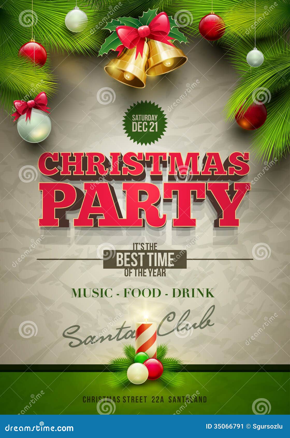 christmas party poster