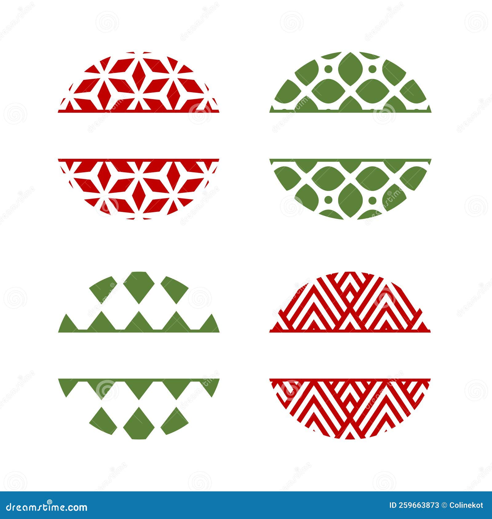 Christmas Pattern Monogram 02 Stock Vector Illustration of decorative