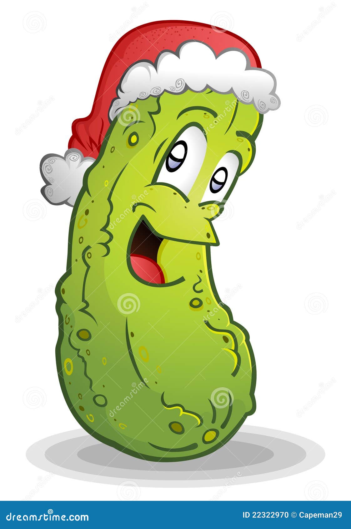 Christmas Pickle stock vector. Illustration of snack 22322970