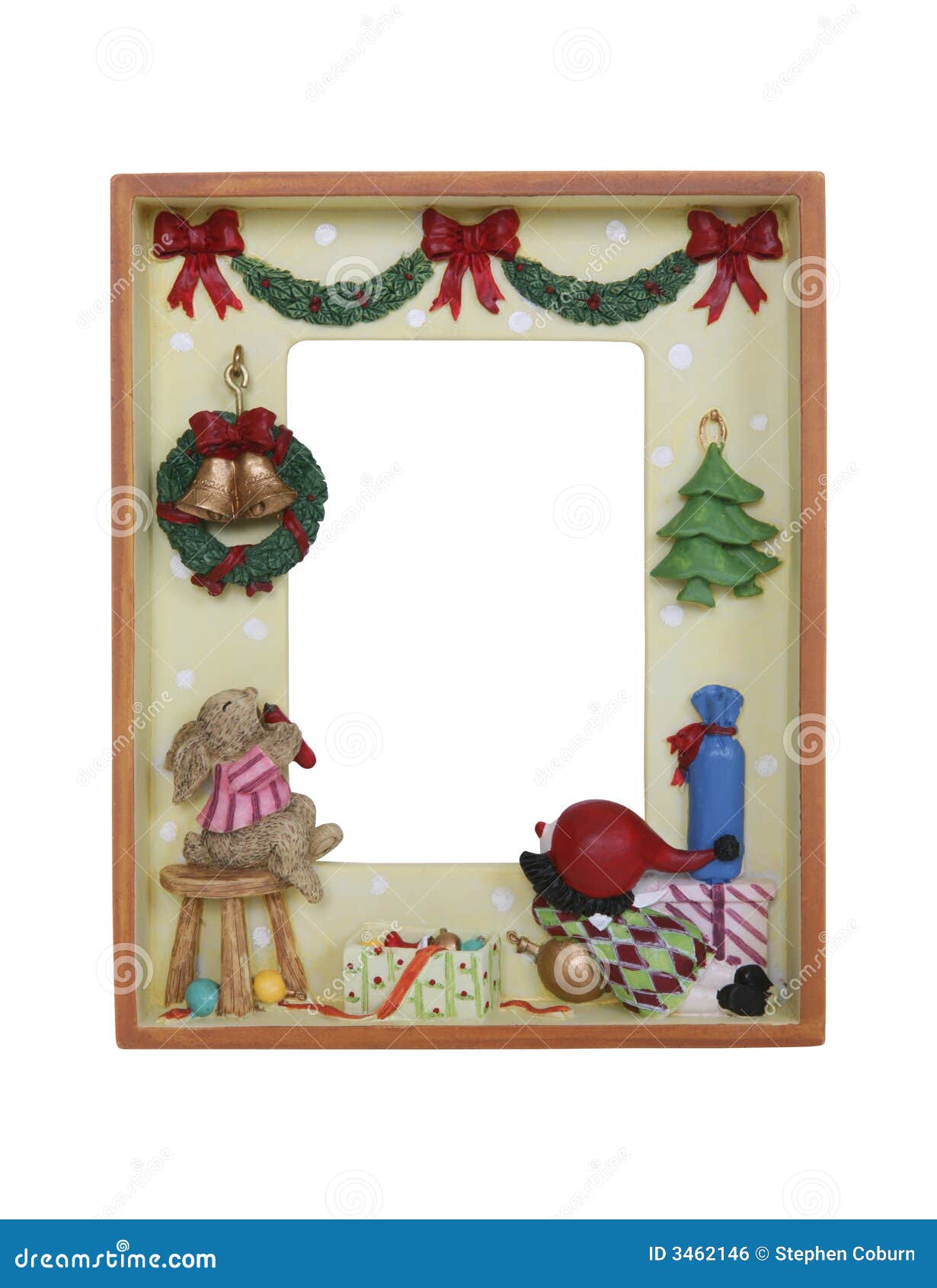 Christmas Picture Frame stock photo. Image of cutout, design 3462146