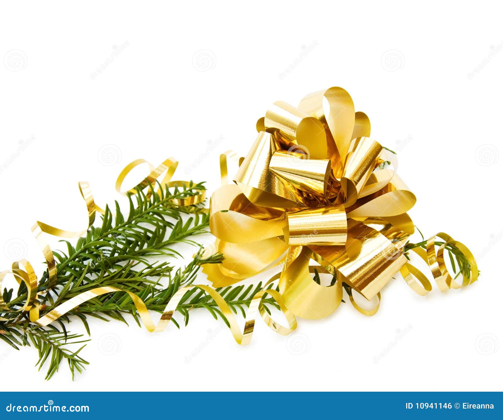 Christmas Pine Tree Branch with Decorations Stock Photo Image of white, sparkling 10941146