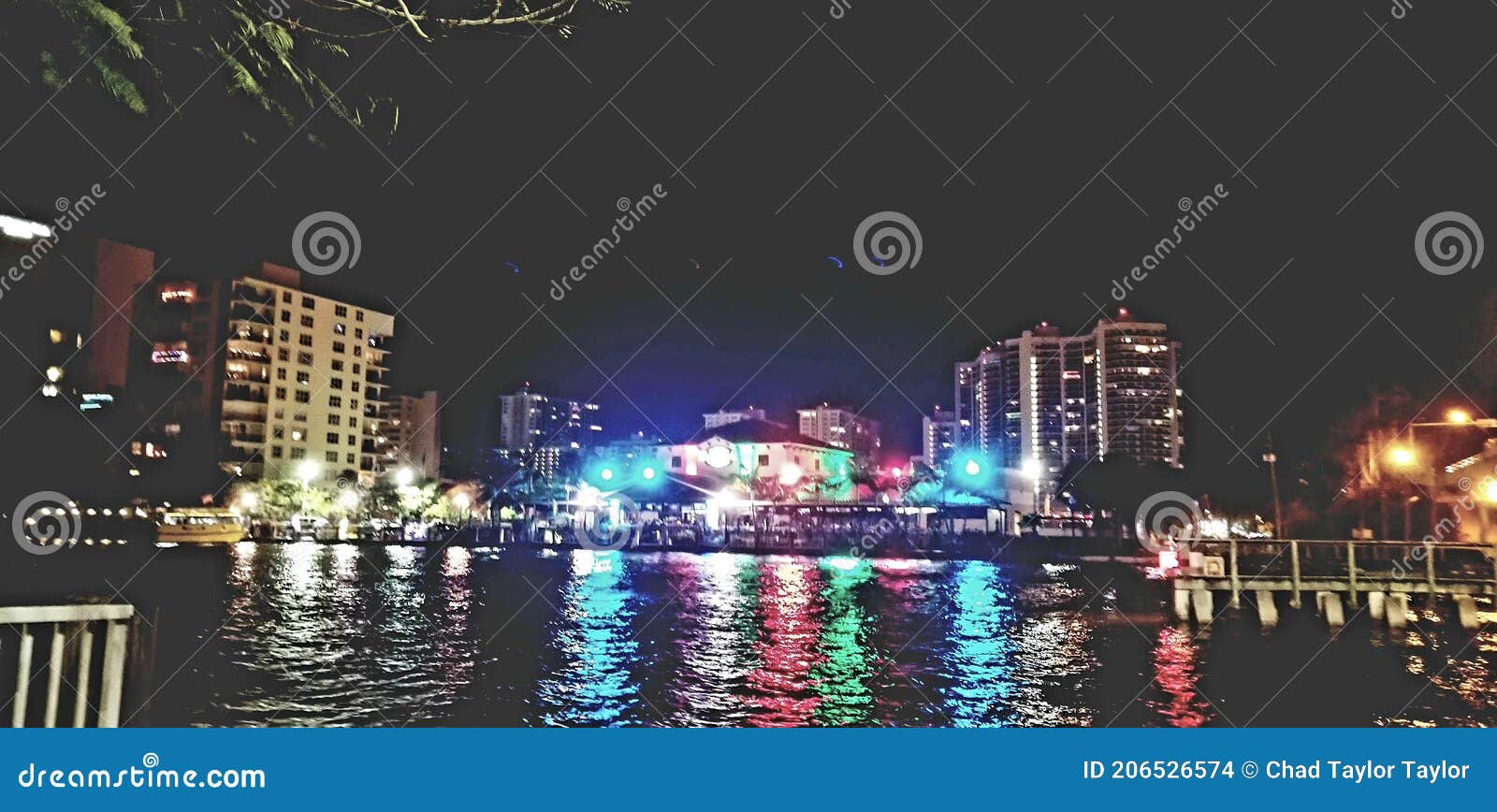 Christmas in Pompano Beach stock photo. Image of skyscraper 206526574