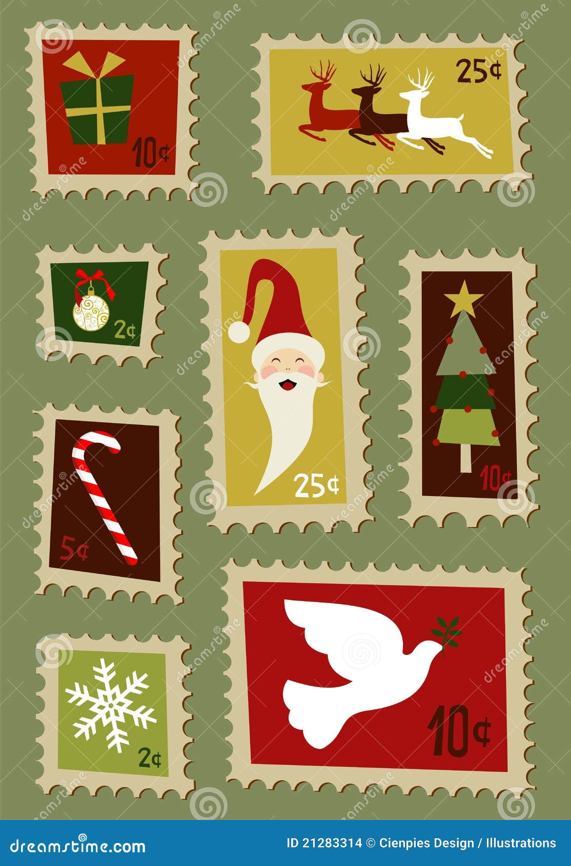 Christmas Postage Stamps Set Stock Illustrations – 732 Christmas Postage  Stamps Set Stock Illustrations, Vectors \u0026 Clipart - Dreamstime, image size:1114x1690