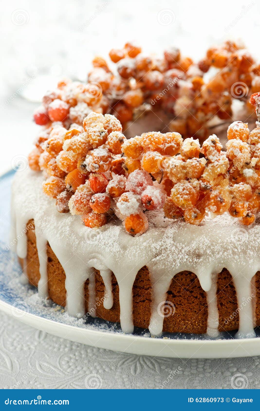 Christmas Pound Cake With Candied Fruits Of Rowan Stock ...
