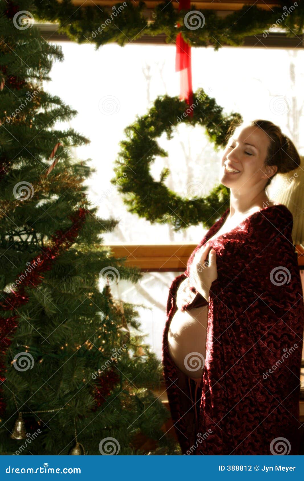 Christmas Pregnancy 2 stock photo. Image of warmth, seasons 388812