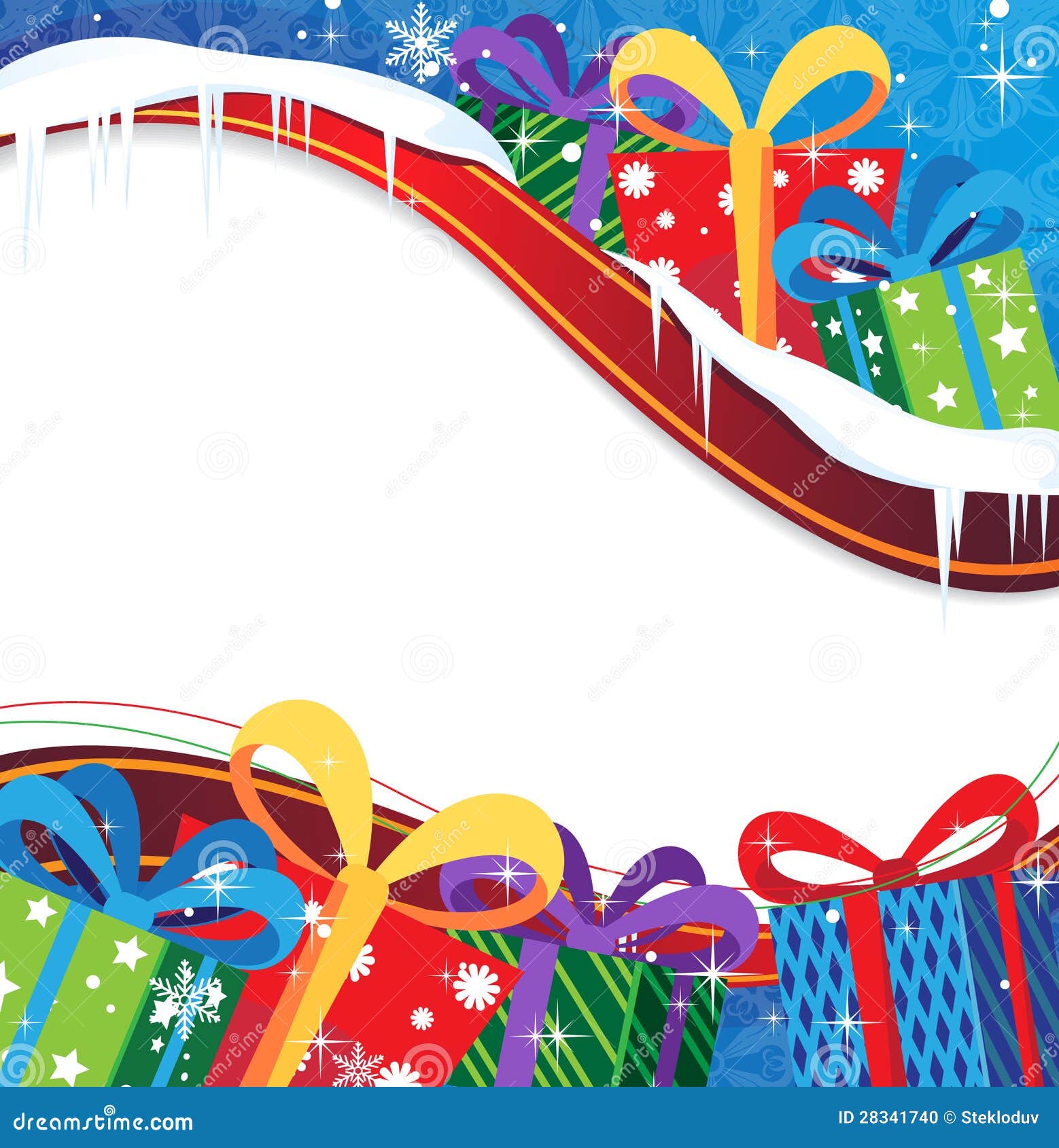 Christmas Presents Background Stock Photo - Image: 28341740