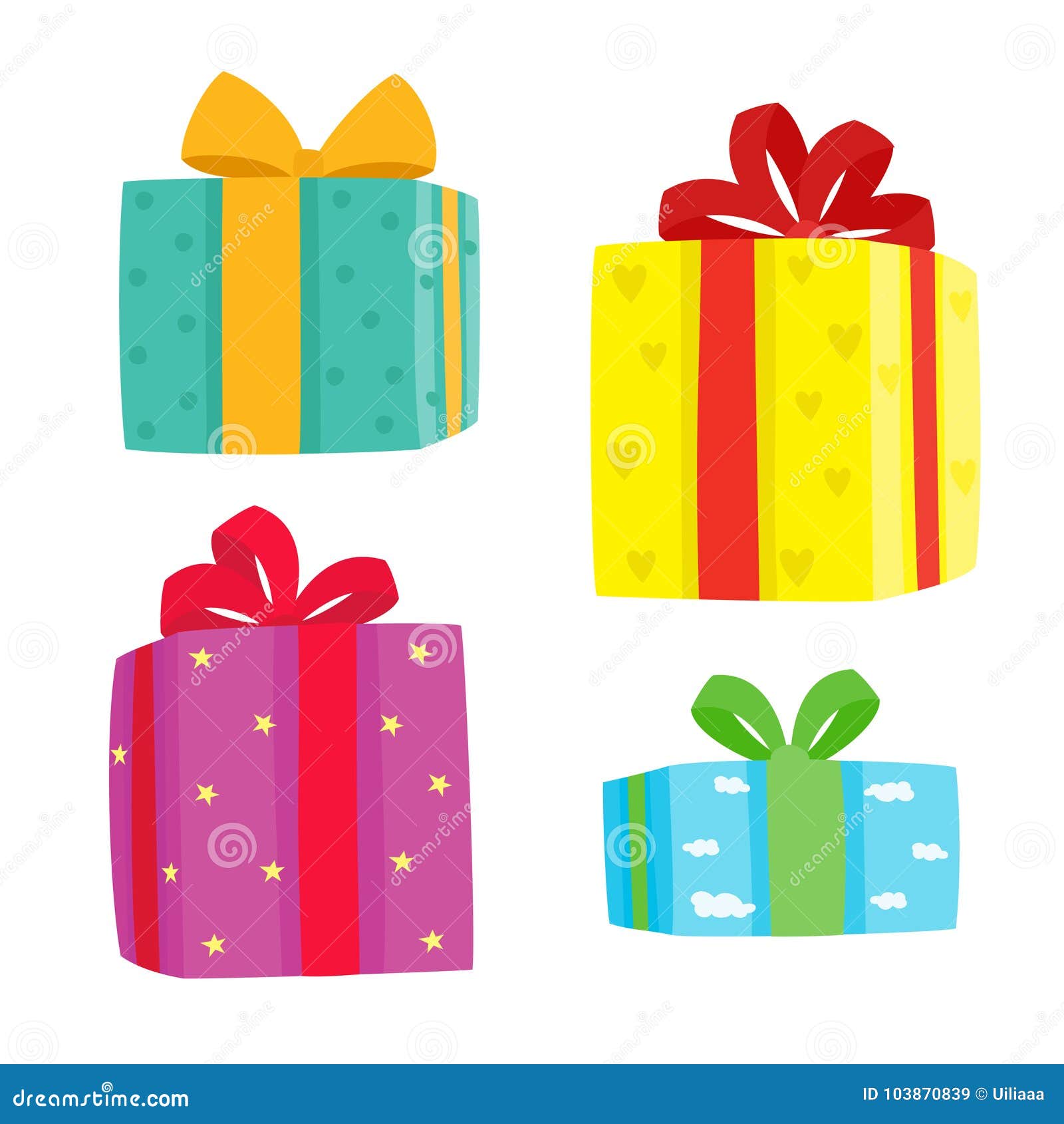 Christmas Presents Collection. Vector Illustration of Cartoon Gifts Isolated on White Stock Vector - Illustration of shopping, holiday: 103870839 Christmas Presents Collection. Vector Illustration of Cartoon Gifts Isolated on White Stock Vector - Illustration of shopping, holiday: 103870839