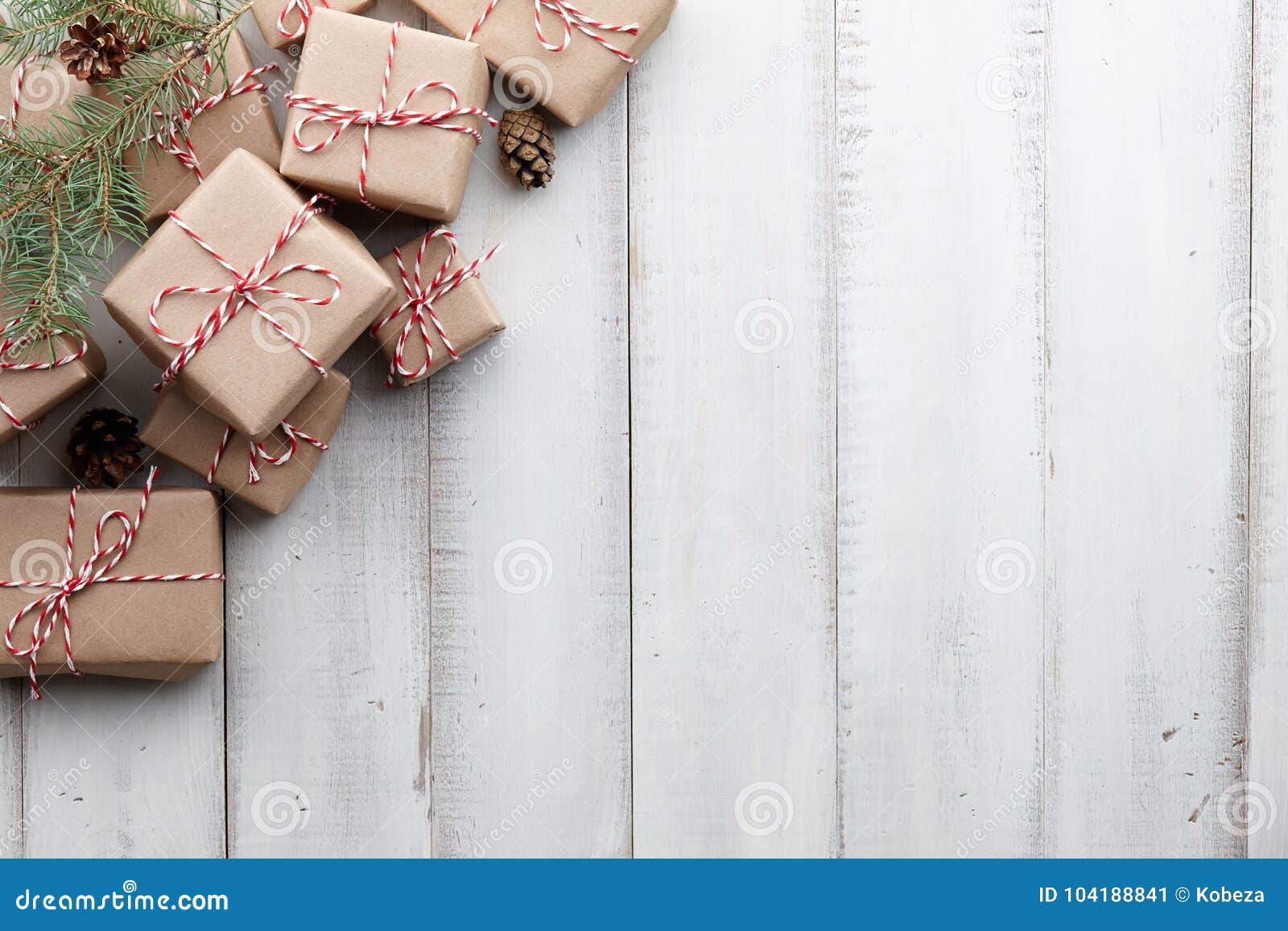 Plain Brown Paper Wrapped Christmas Presents Stock Image - Image of giving,  star: 113592615