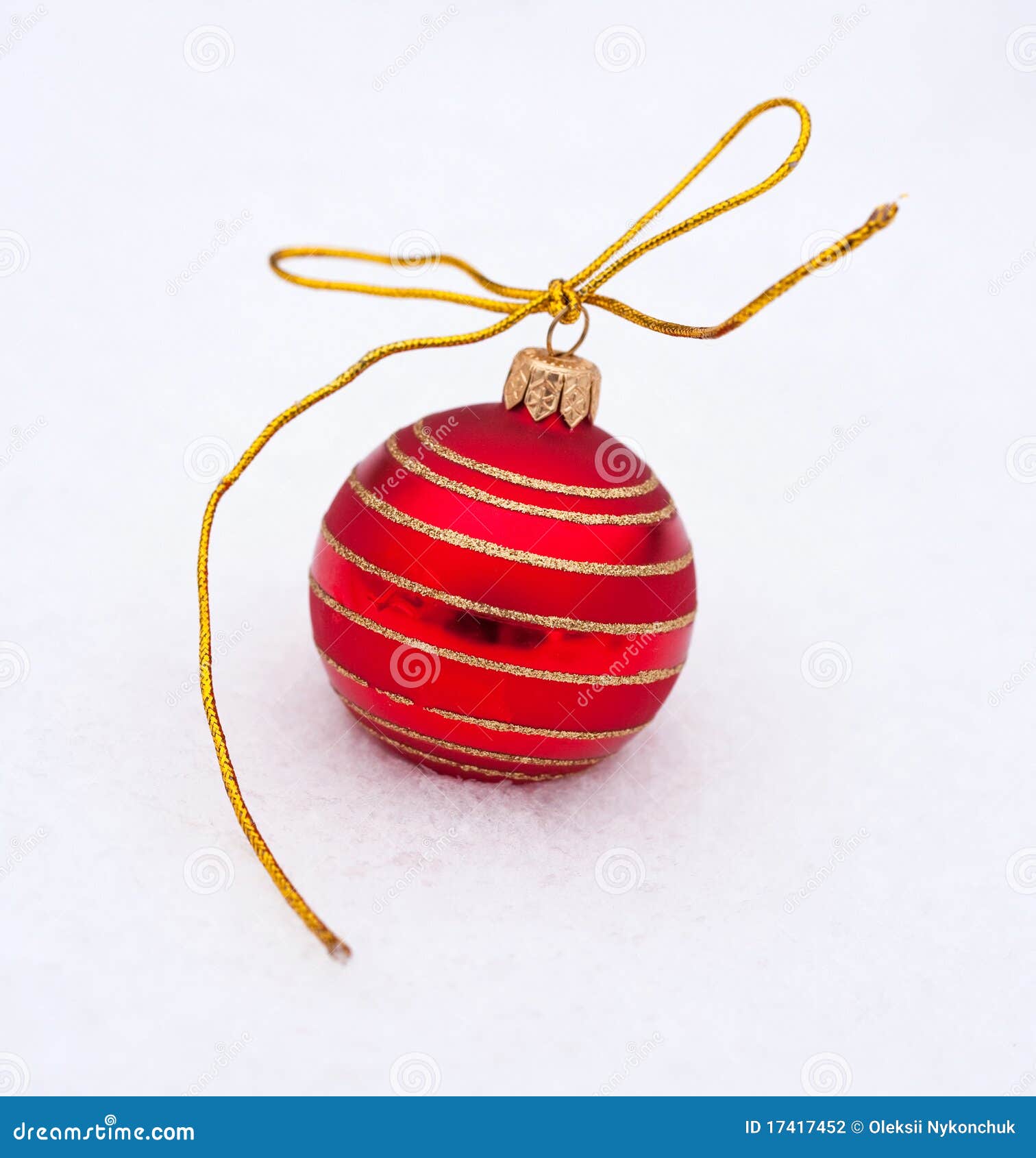 Christmas red ball stock photo. Image of hooks, beaded - 17417452