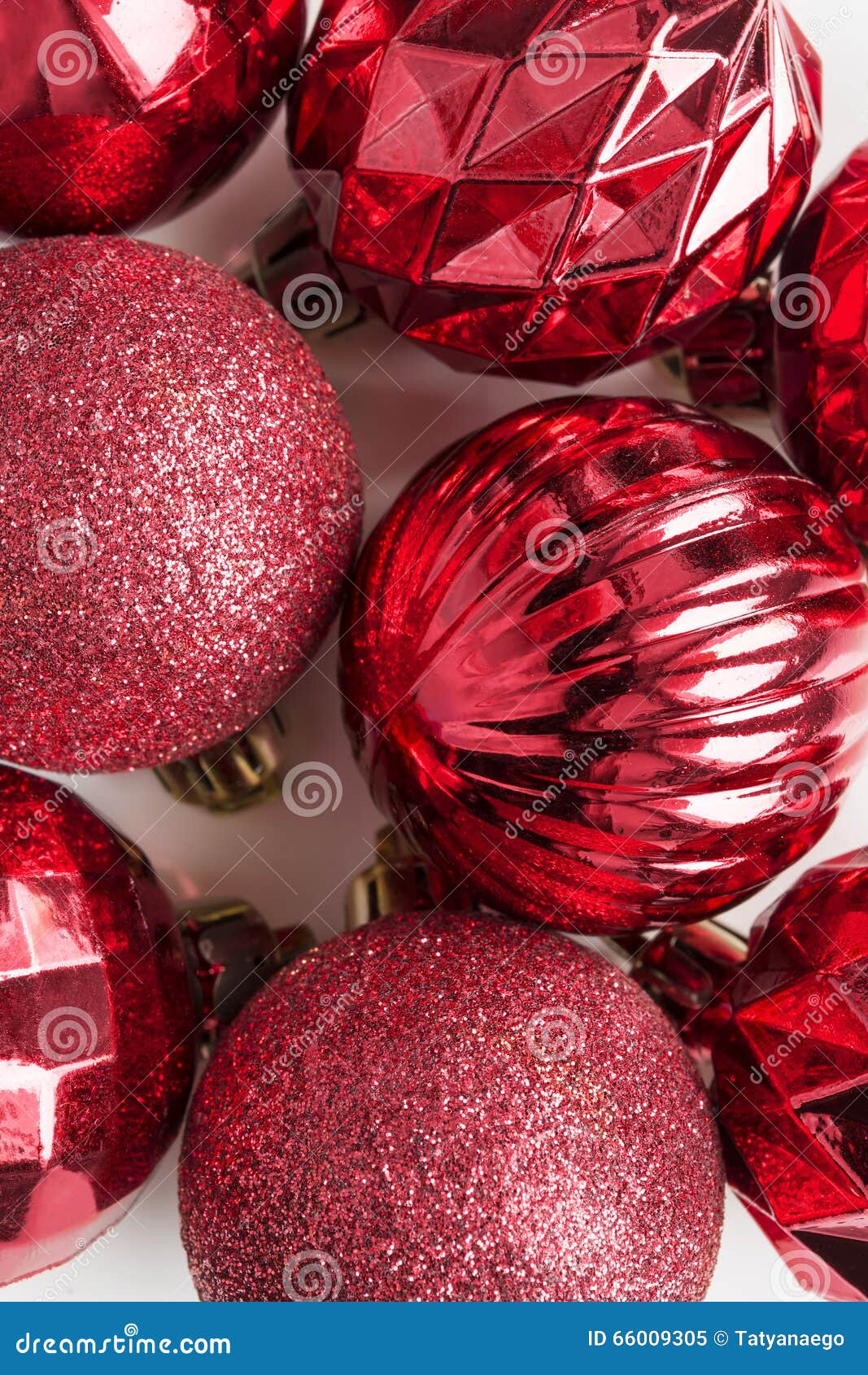 Christmas red balls stock image. Image of design, celebration 66009305