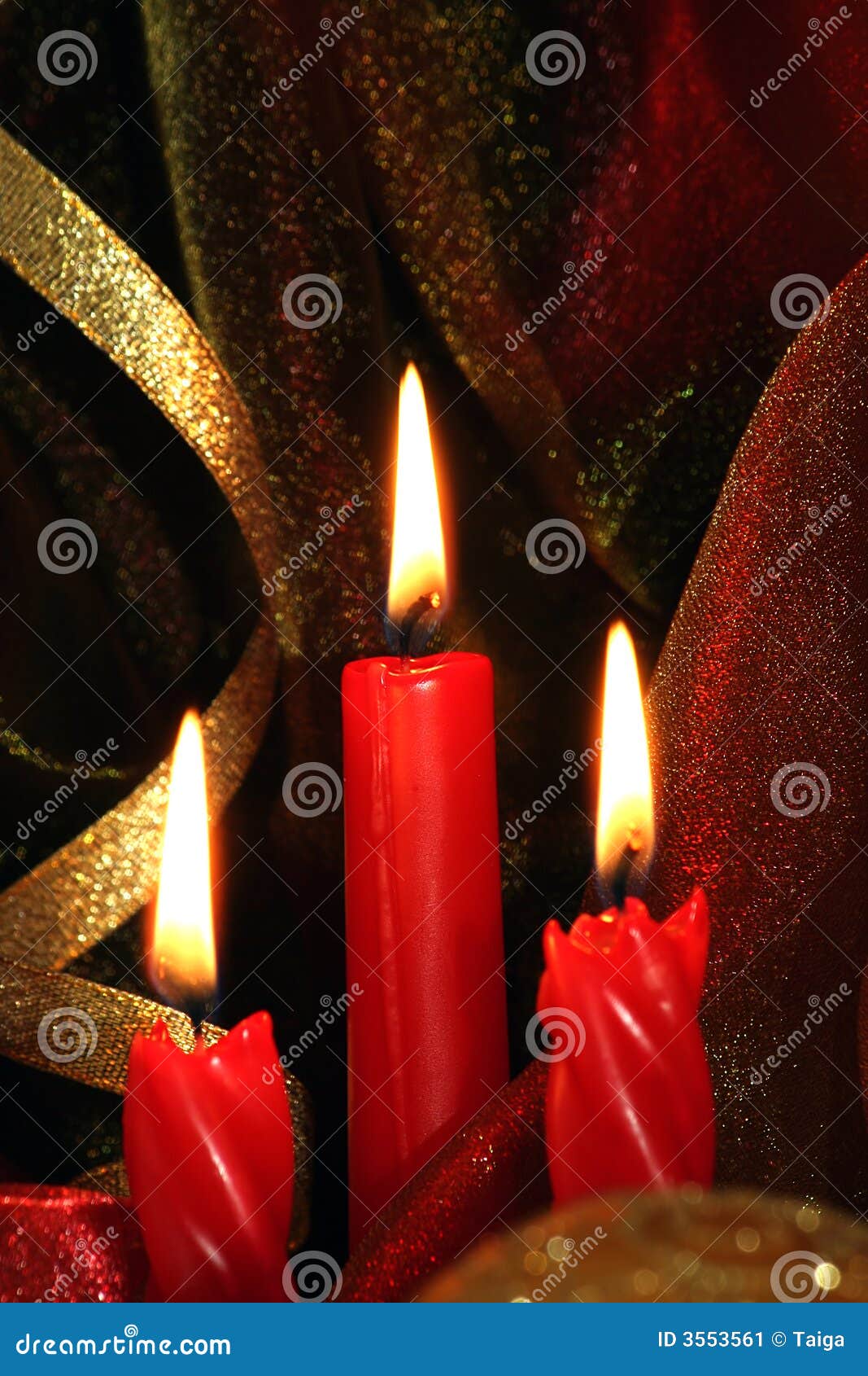 Christmas red candles stock image. Image of equipment 3553561