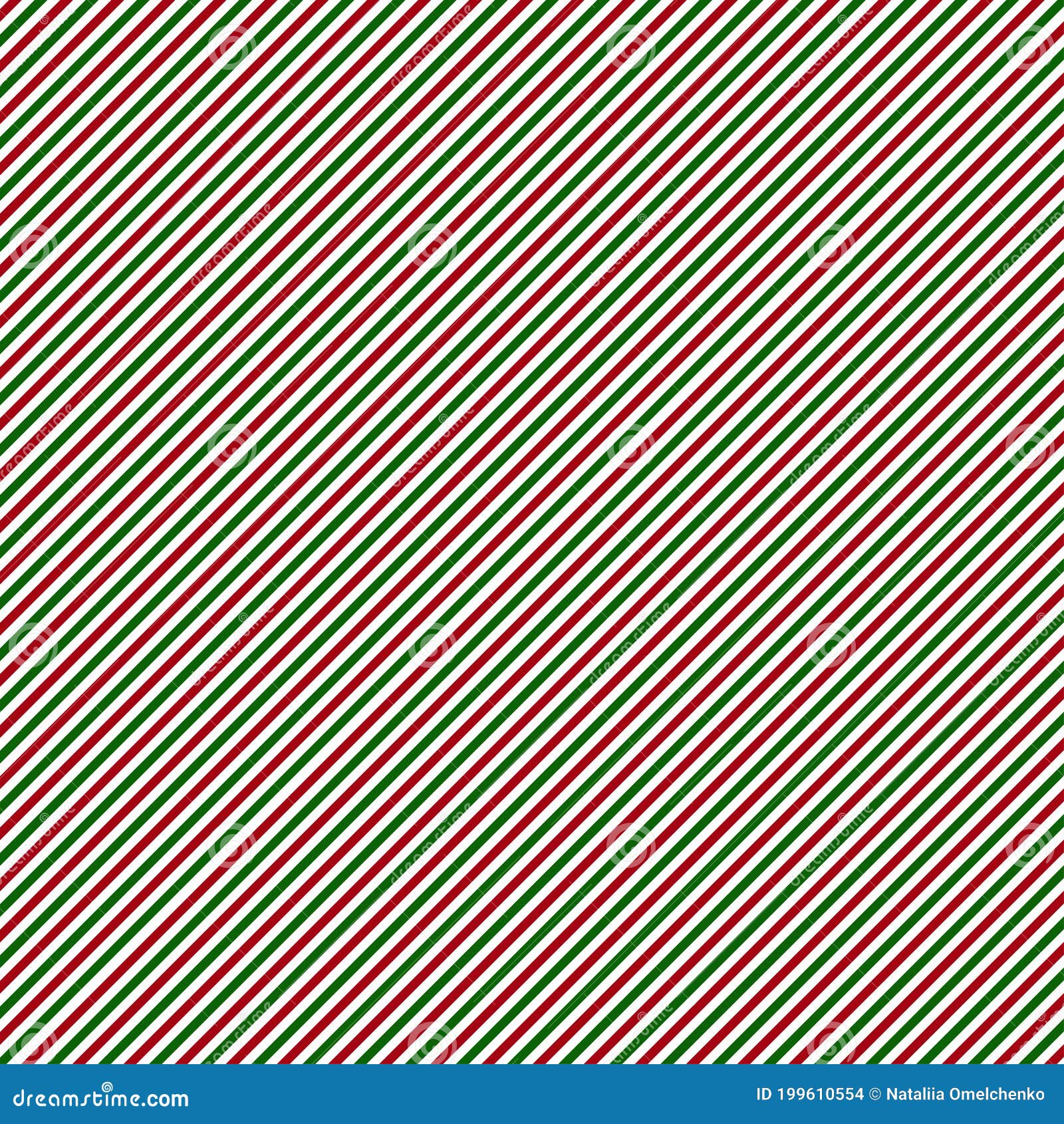 Christmas Red and Green Striped Background Stock Illustration