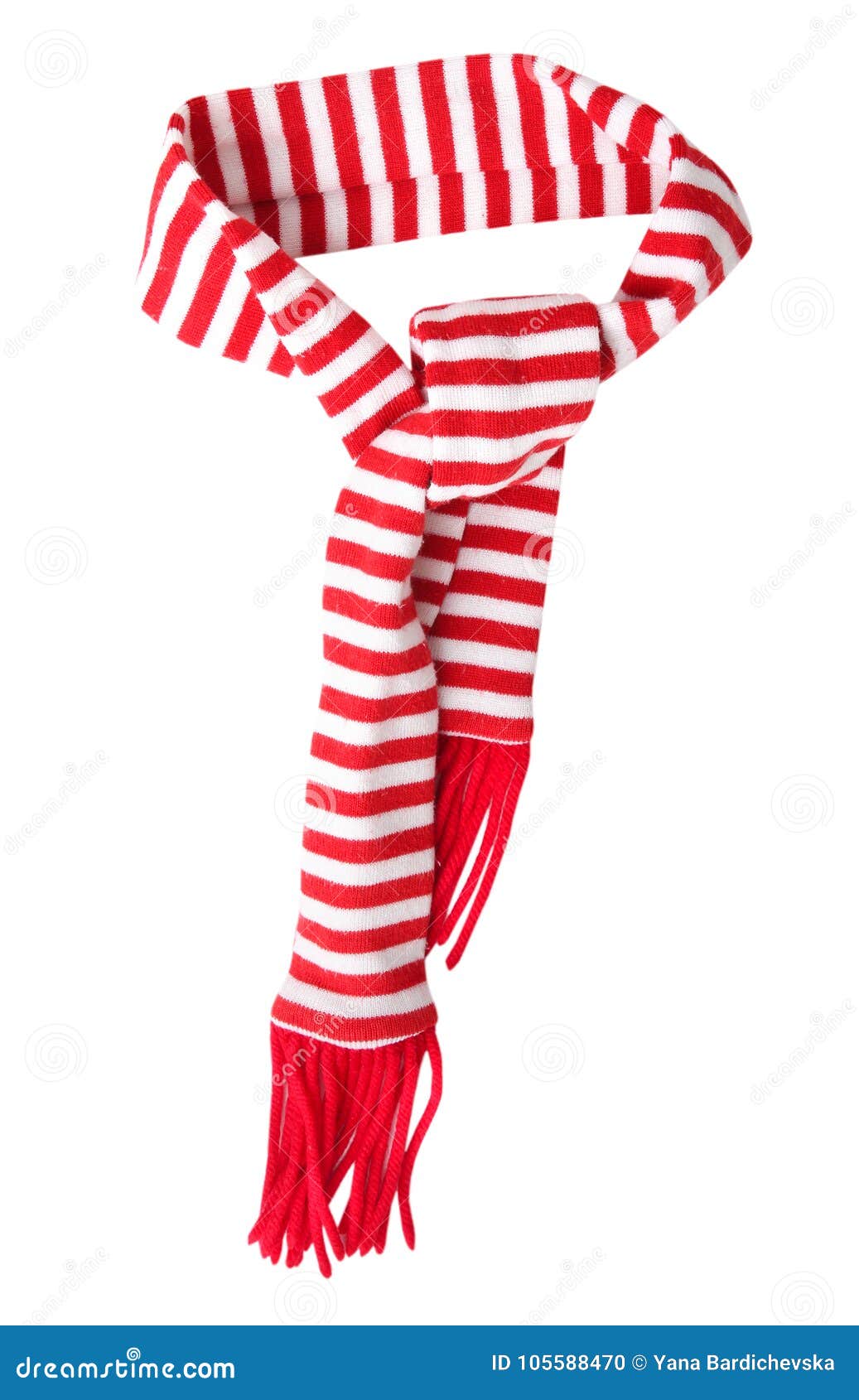 christmas red scarf .holiday decoration.