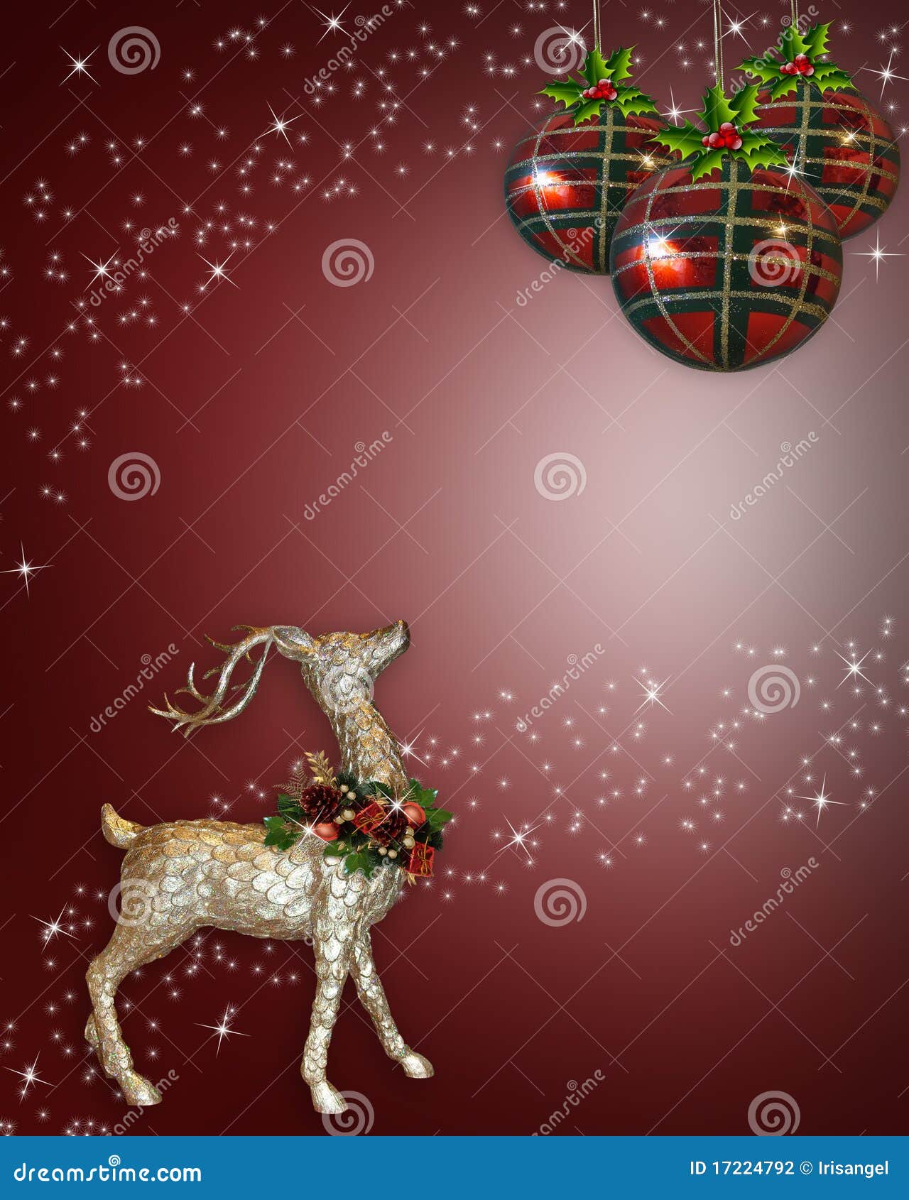 Christmas Reindeer Background Stock Photography - Image: 17224792