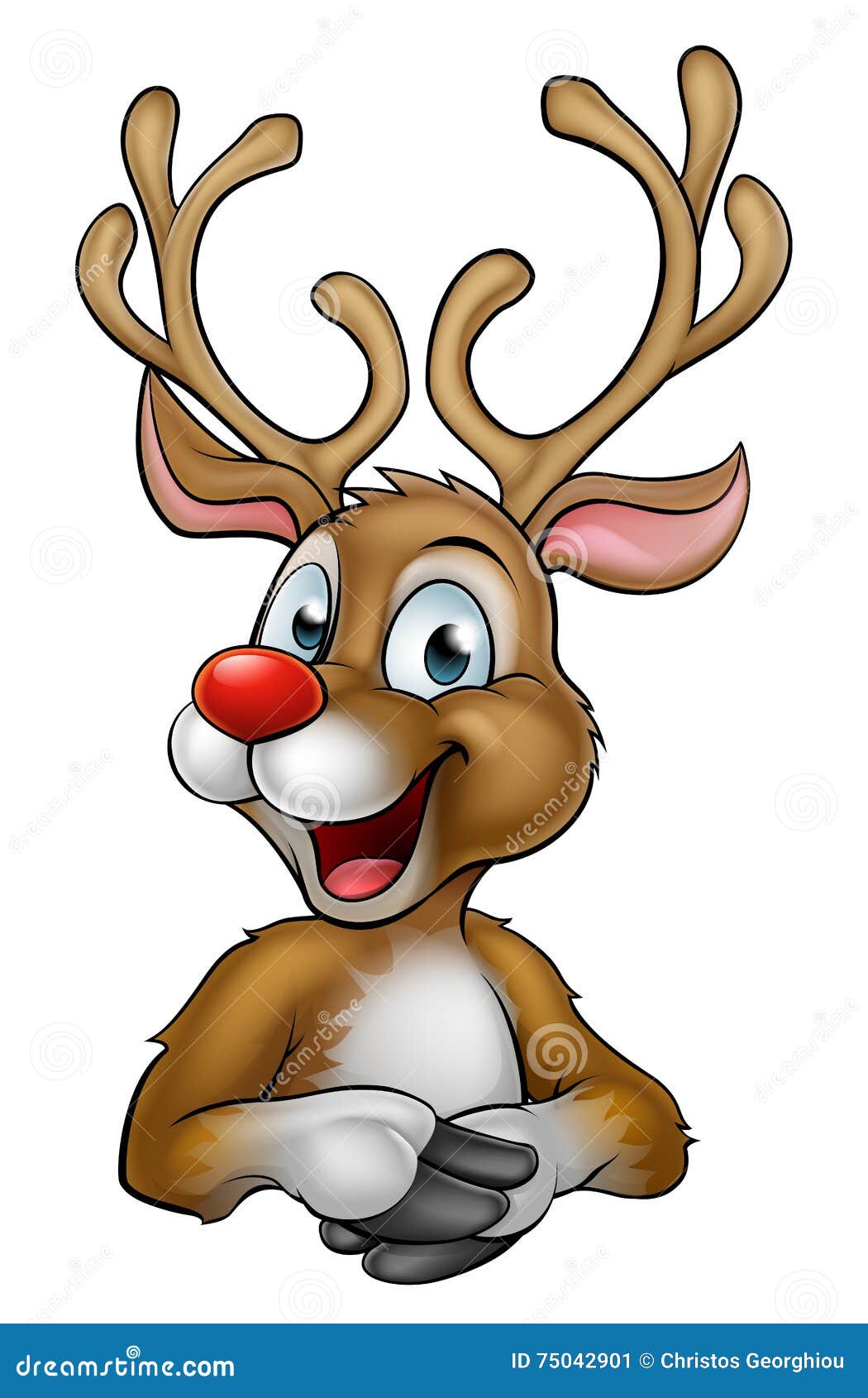 christmas reindeer cartoon