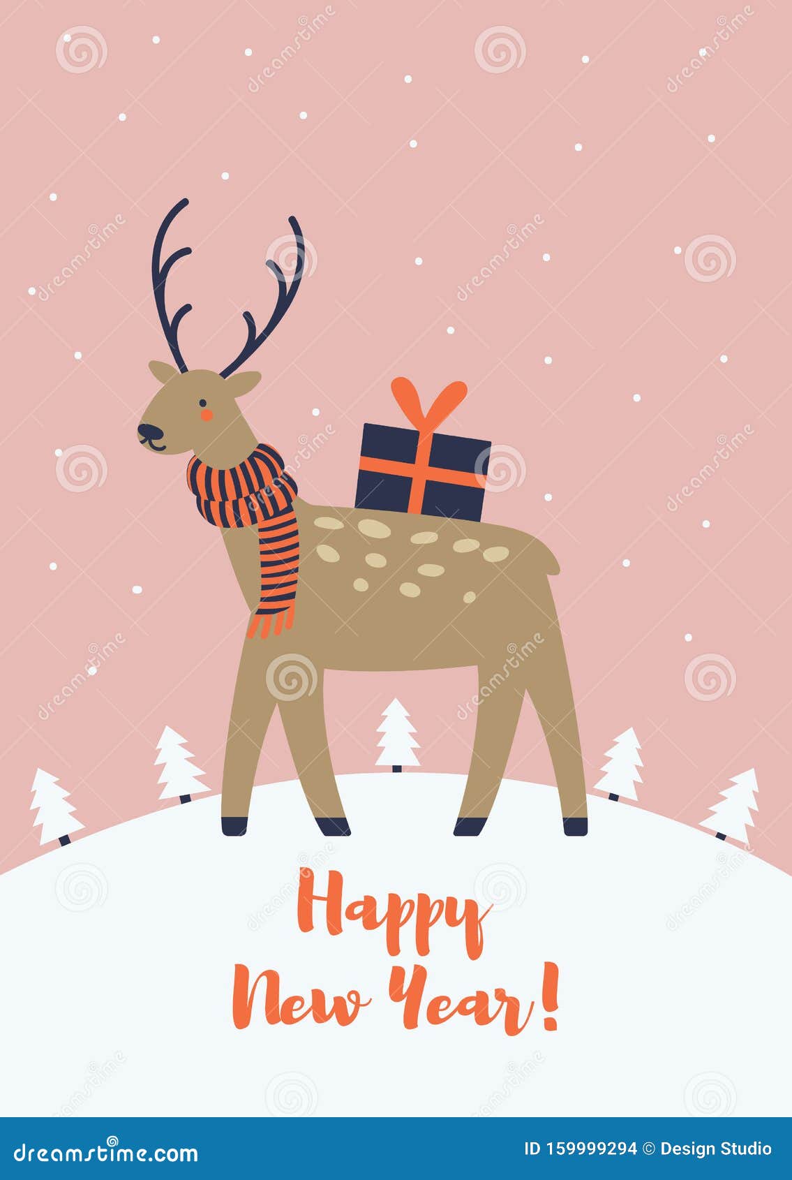 Gift Present Crown Reindeer Deer Merry Christmas Decoration Celebration  Icon. Isolated Draw And Sketch Design. Vector Illustration Royalty Free  SVG, Cliparts, Vectors, and Stock Illustration. Image 62297754.