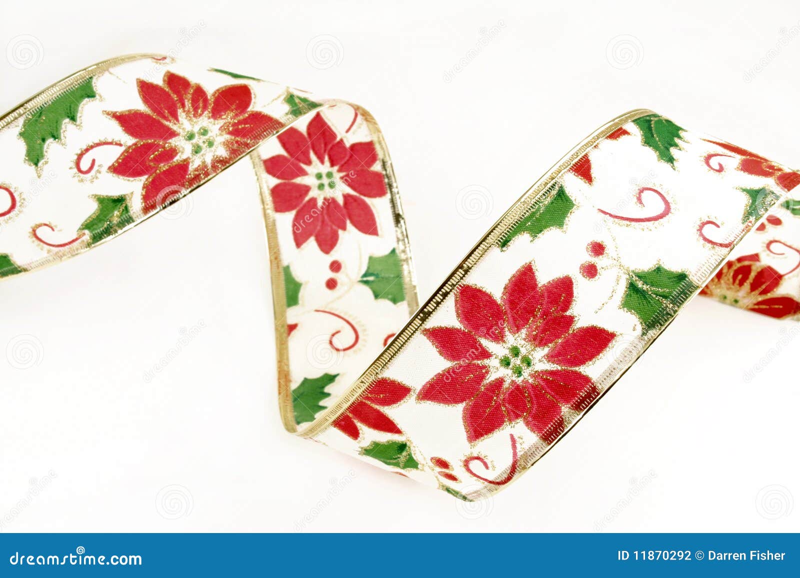 Christmas Ribbon stock photo. Image of decoration, holly 11870292