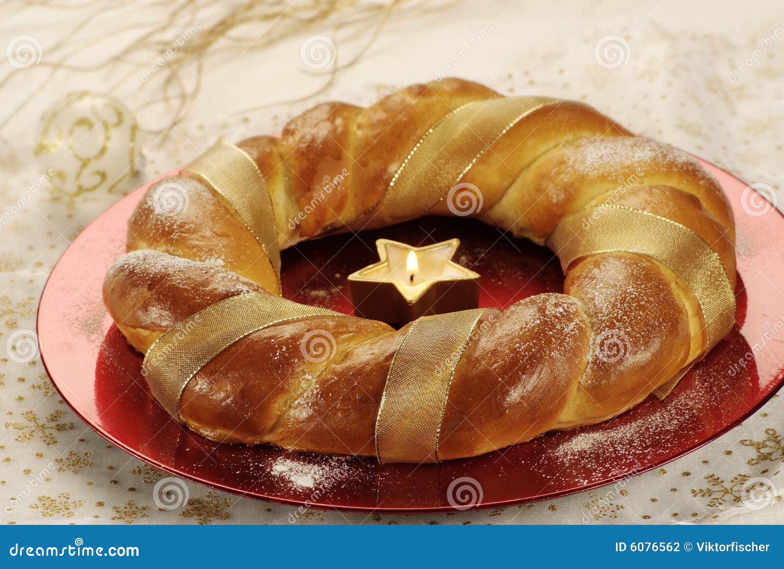 Christmas Ring Cake stock photo. Image of bauble, ring 6076562