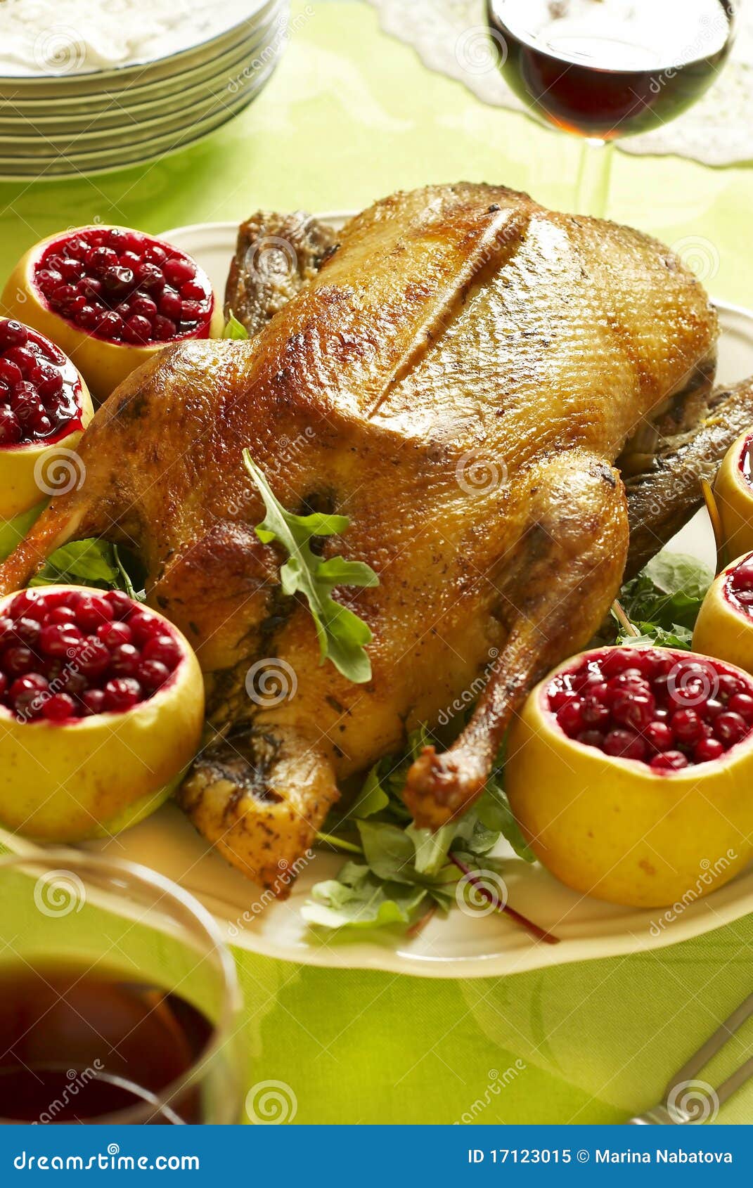 Christmas roast goose stock image. Image of delicious - 17123015