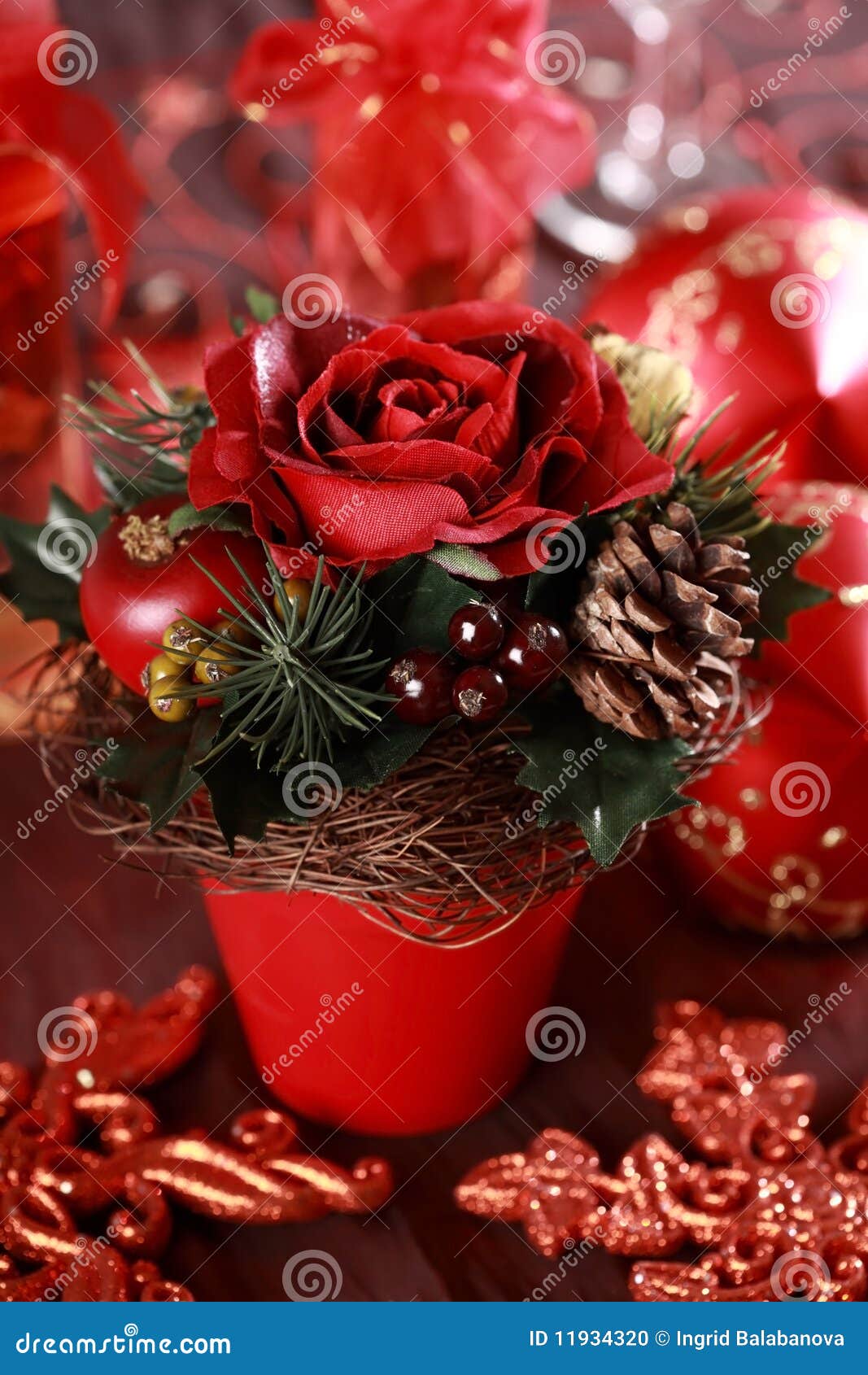 Christmas rose stock photo. Image of ornamental, ball 11934320