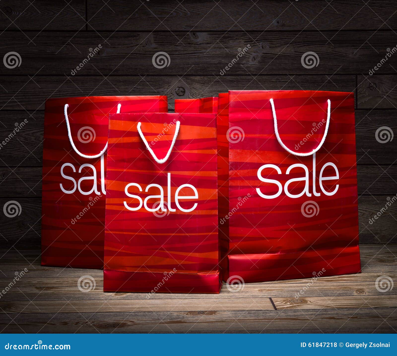 christmas - sale bag , rebate ,on wood background