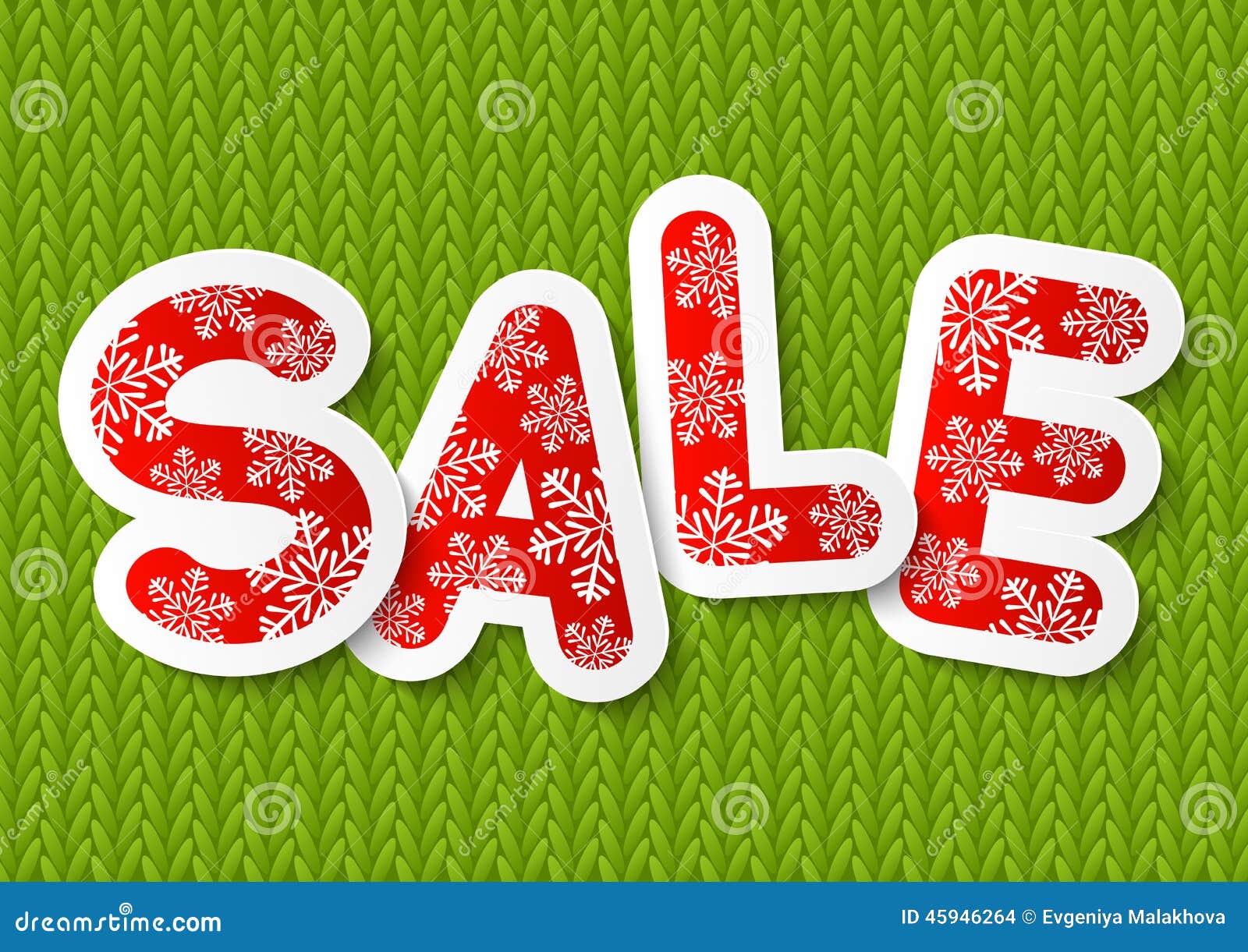 Christmas Sale Message for Your Design Stock Vector Illustration of