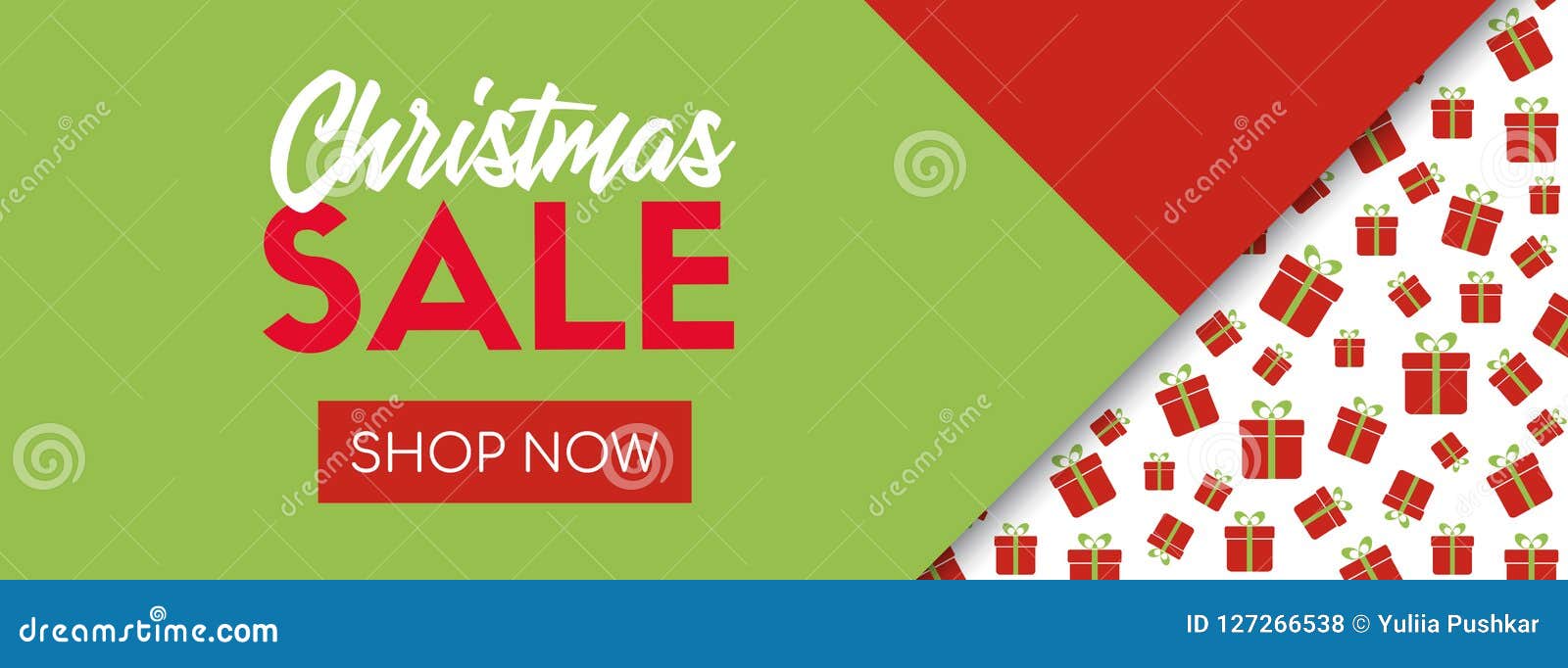 Download Christmas Sale. Online Shopping Vector Banner Template ...