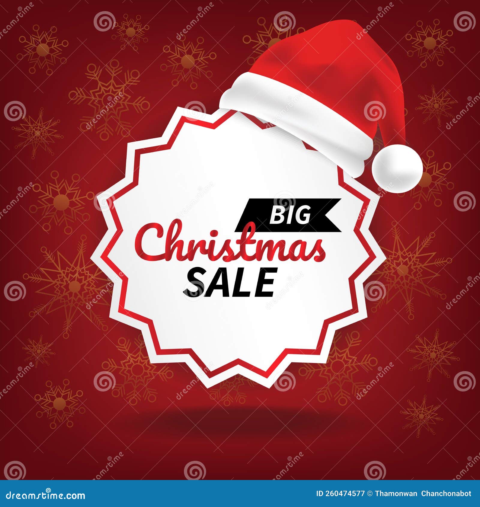 Christmas Sale Price Tag Template Stock Vector Illustration of