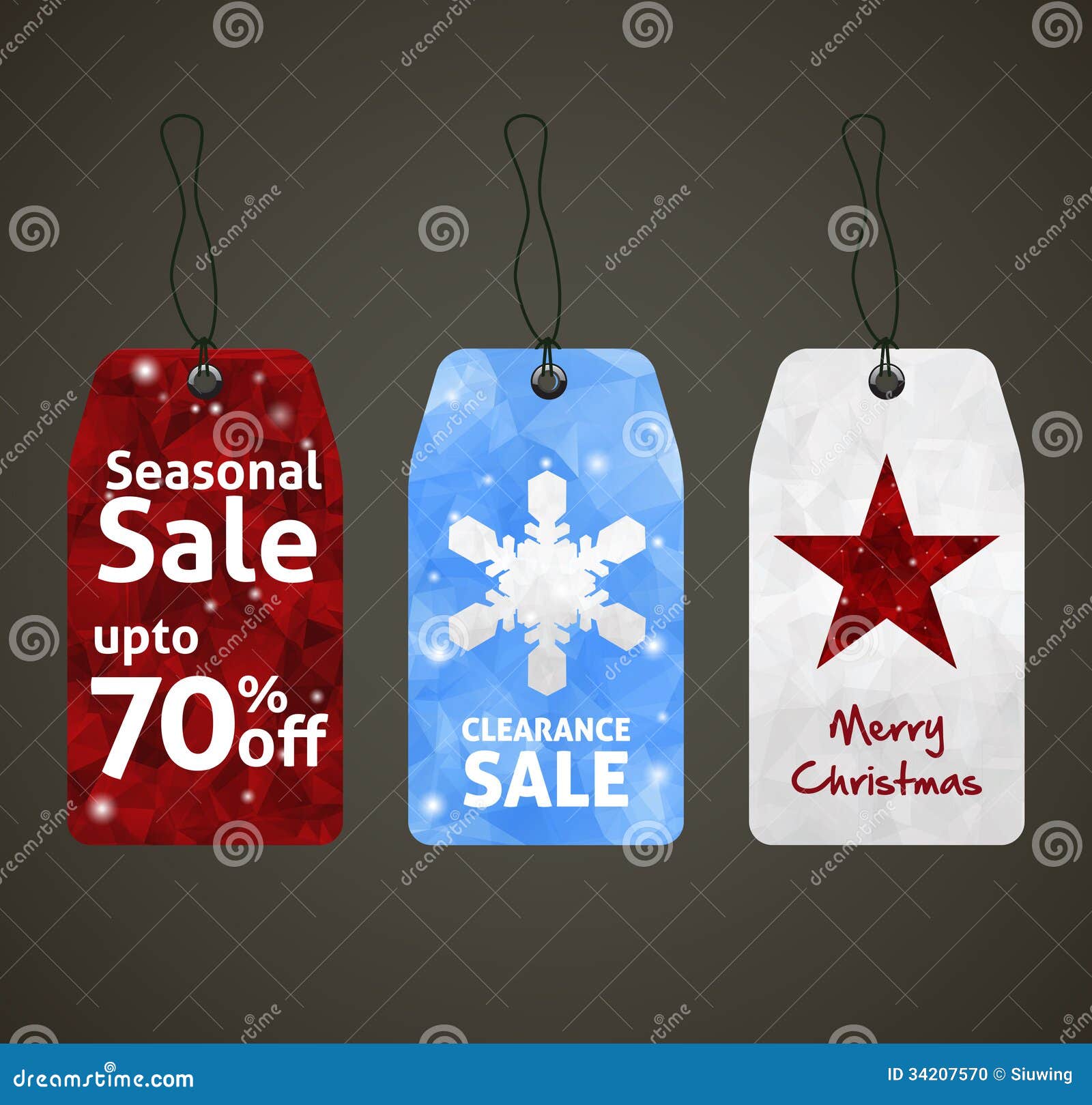 Christmas Sale Tags Design stock vector. Illustration of decoration