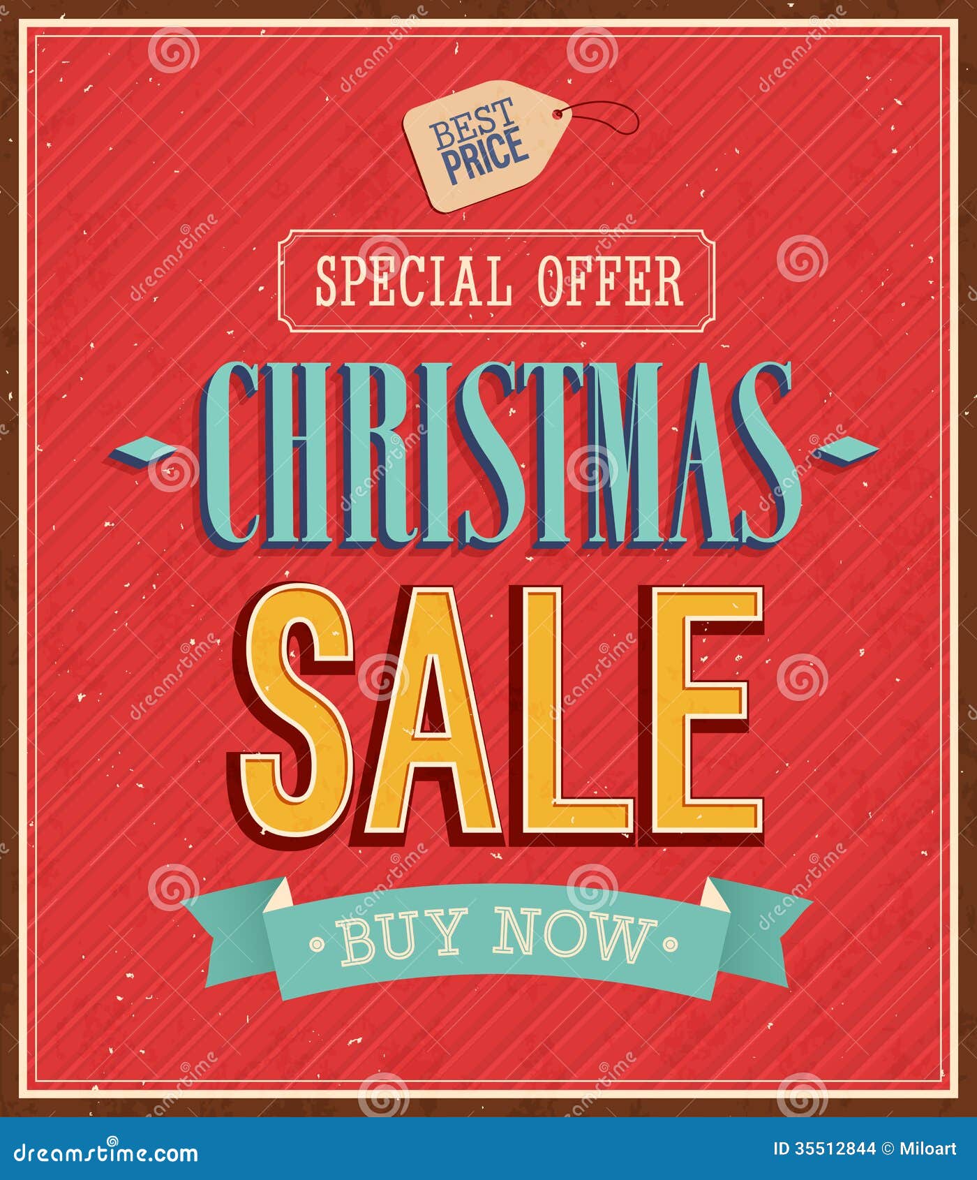 Christmas Sale Typographic Design. Stock Vector Illustration of