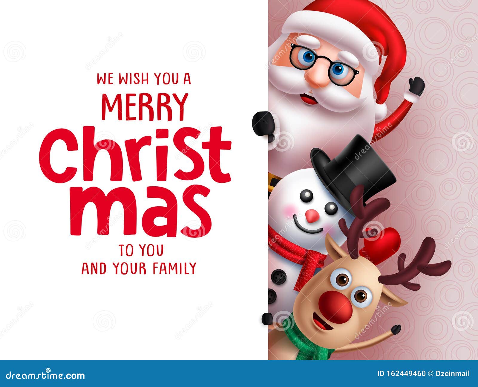 Christmas Santa Vector Greeting Template. Santa Claus, Snow Man and Reindeer Characters Holding Merry Christmas Greeting Text. Stock Vector - Illustration of vector, characters: 162449460 Christmas Santa Vector Greeting Template. Santa Claus, Snow Man and Reindeer Characters Holding Merry Christmas Greeting Text. Stock Vector - Illustration of vector, characters: 162449460