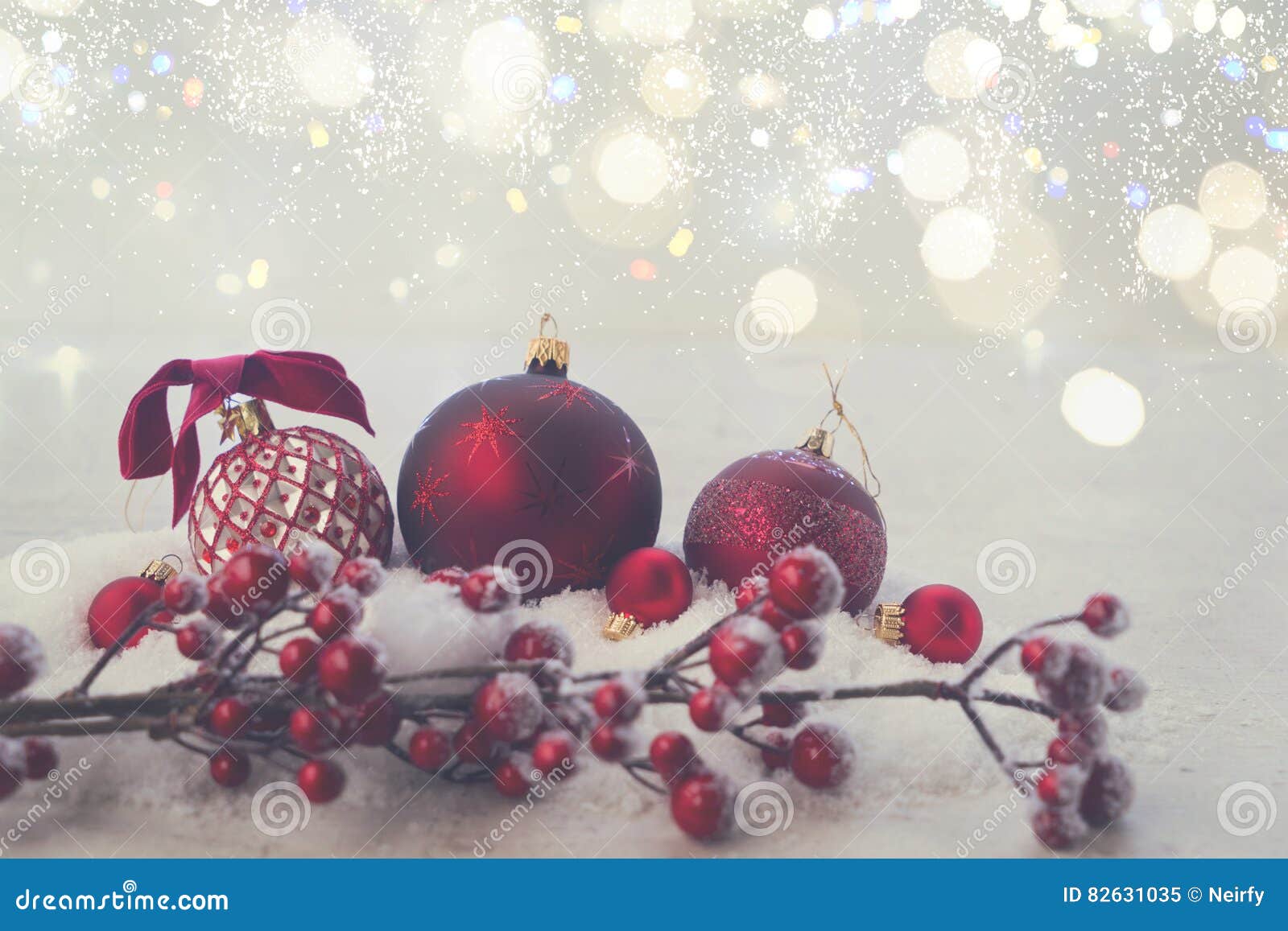 Christmas scene with snow stock image. Image of magic - 82631035