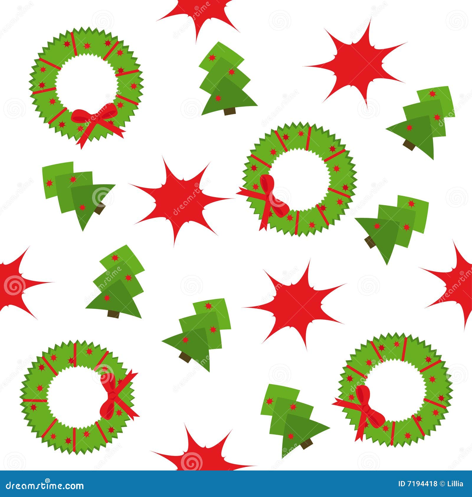 Christmas seamless pattern stock vector. Illustration of background