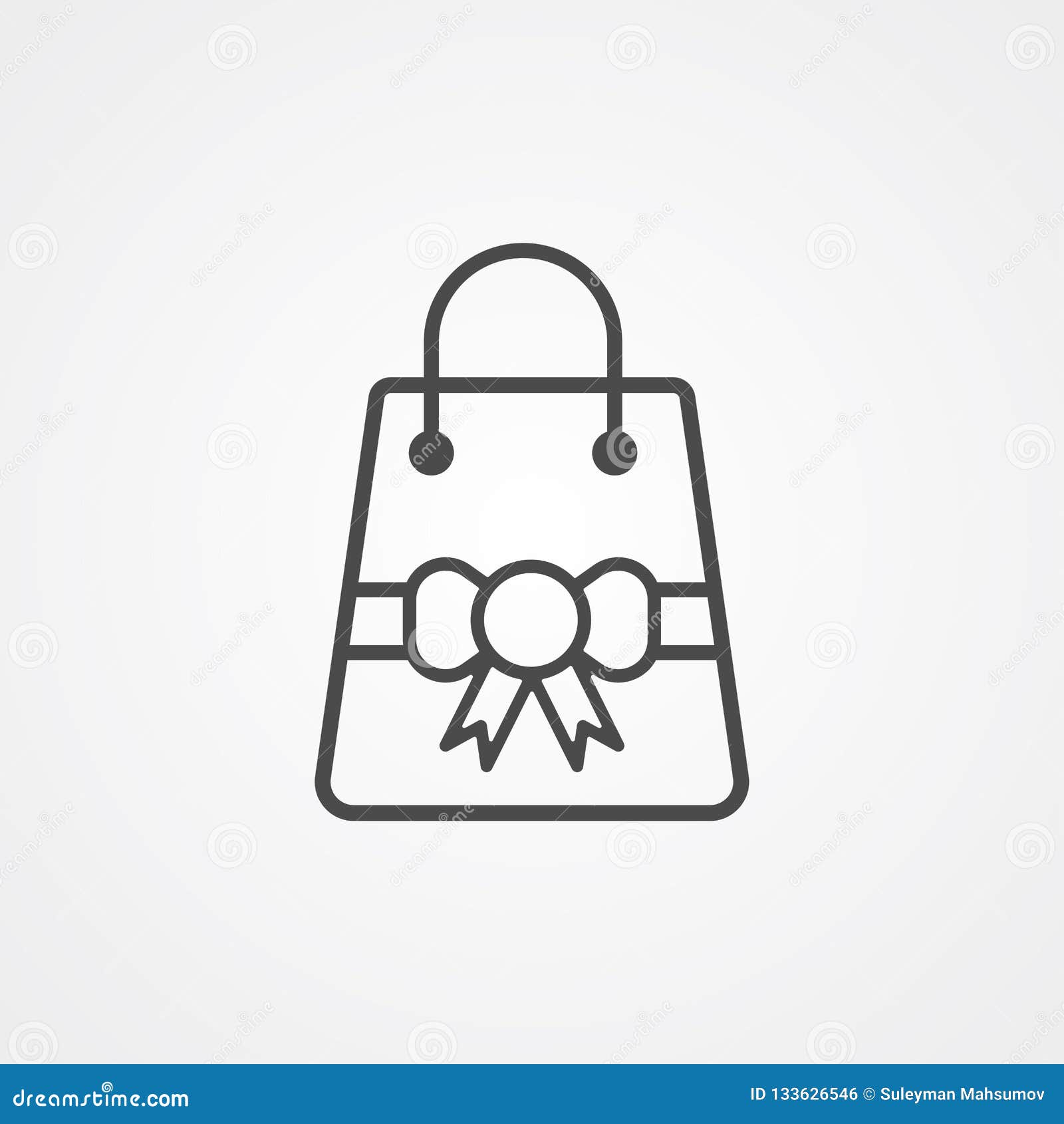Download Christmas Shopping Bag Vector Icon Sign Symbol Stock ...