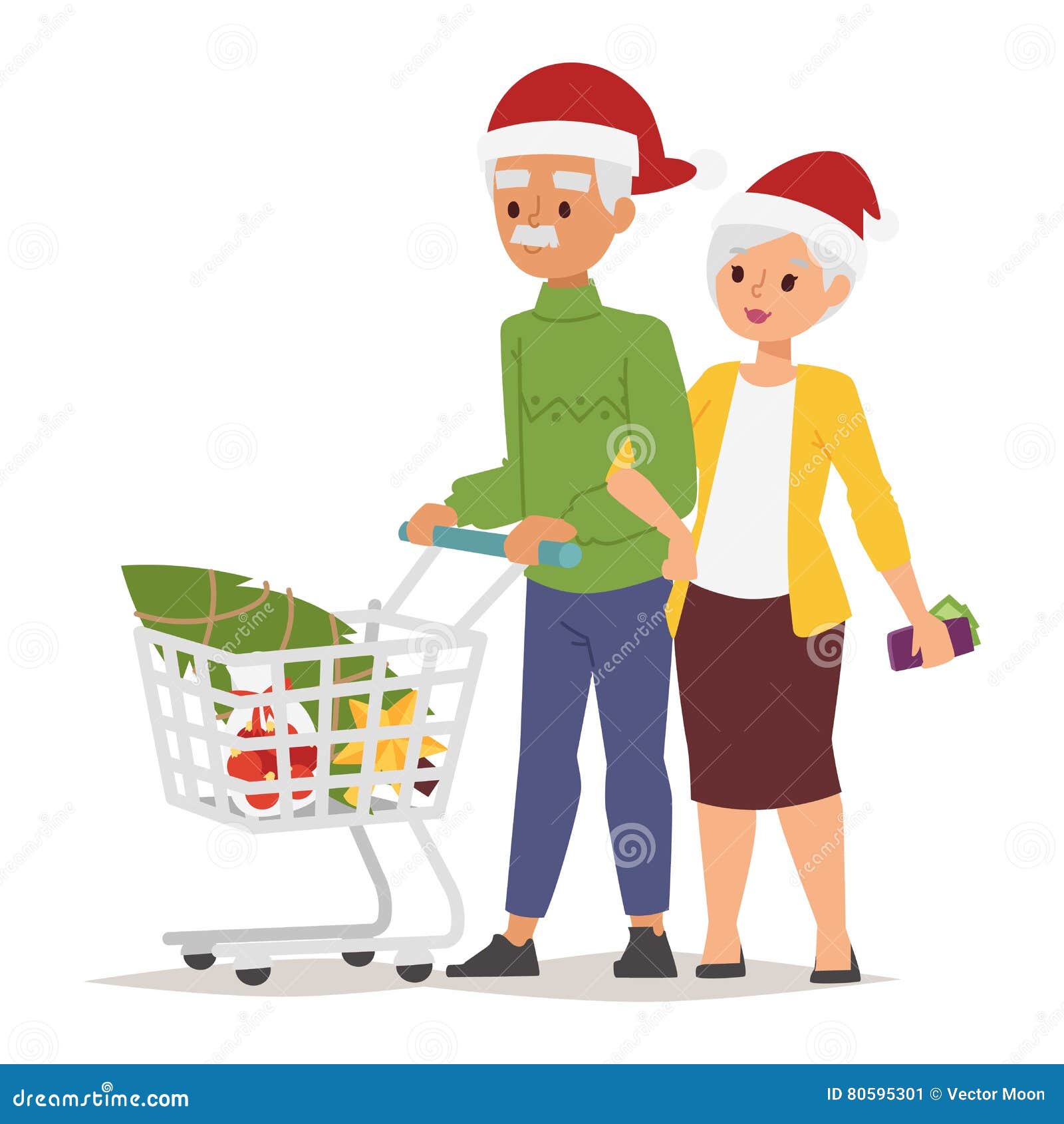 Download Christmas Shopping People Vector Stock Vector ...