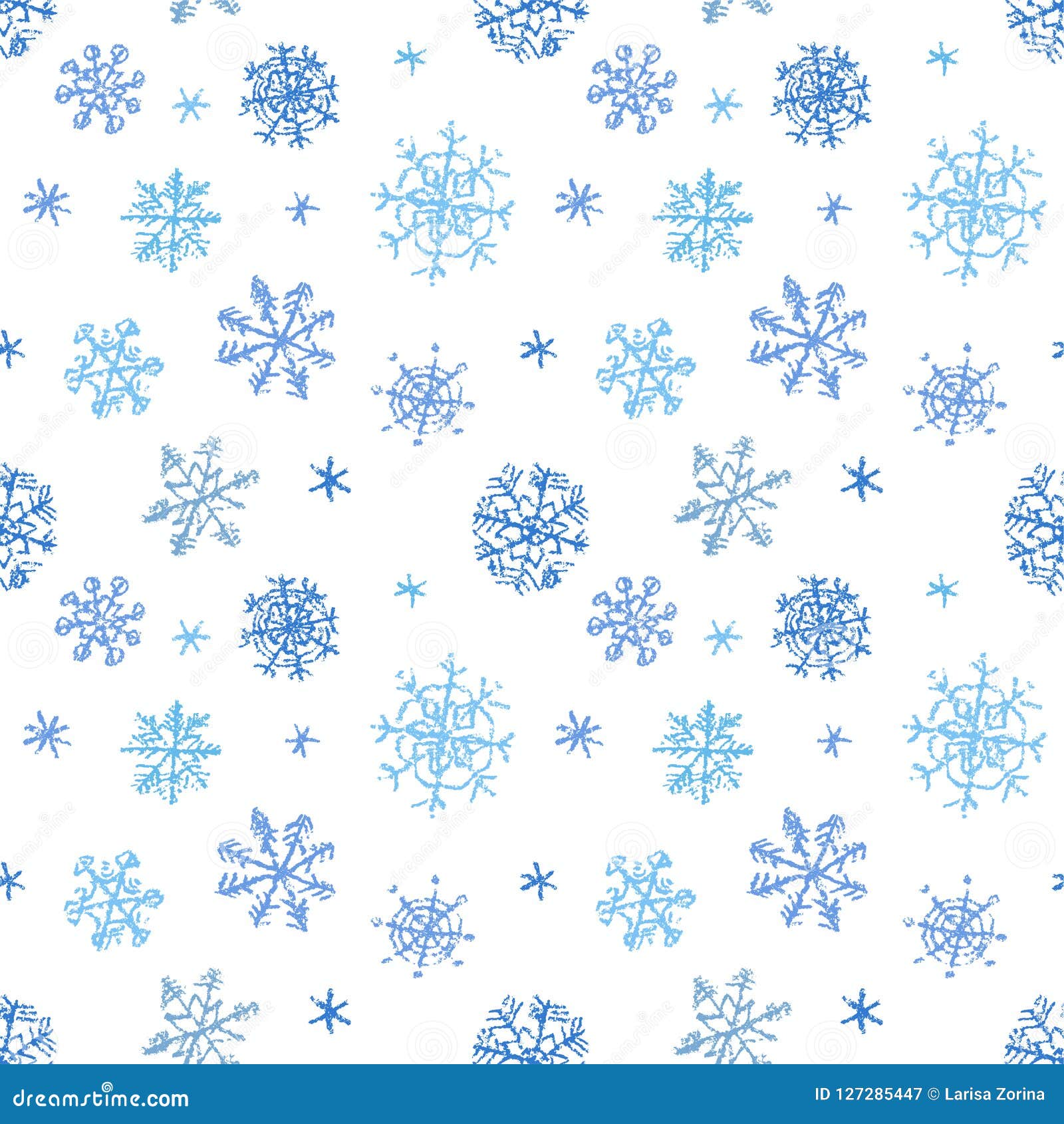 Blue background with falling white snowflakes on Craiyon
