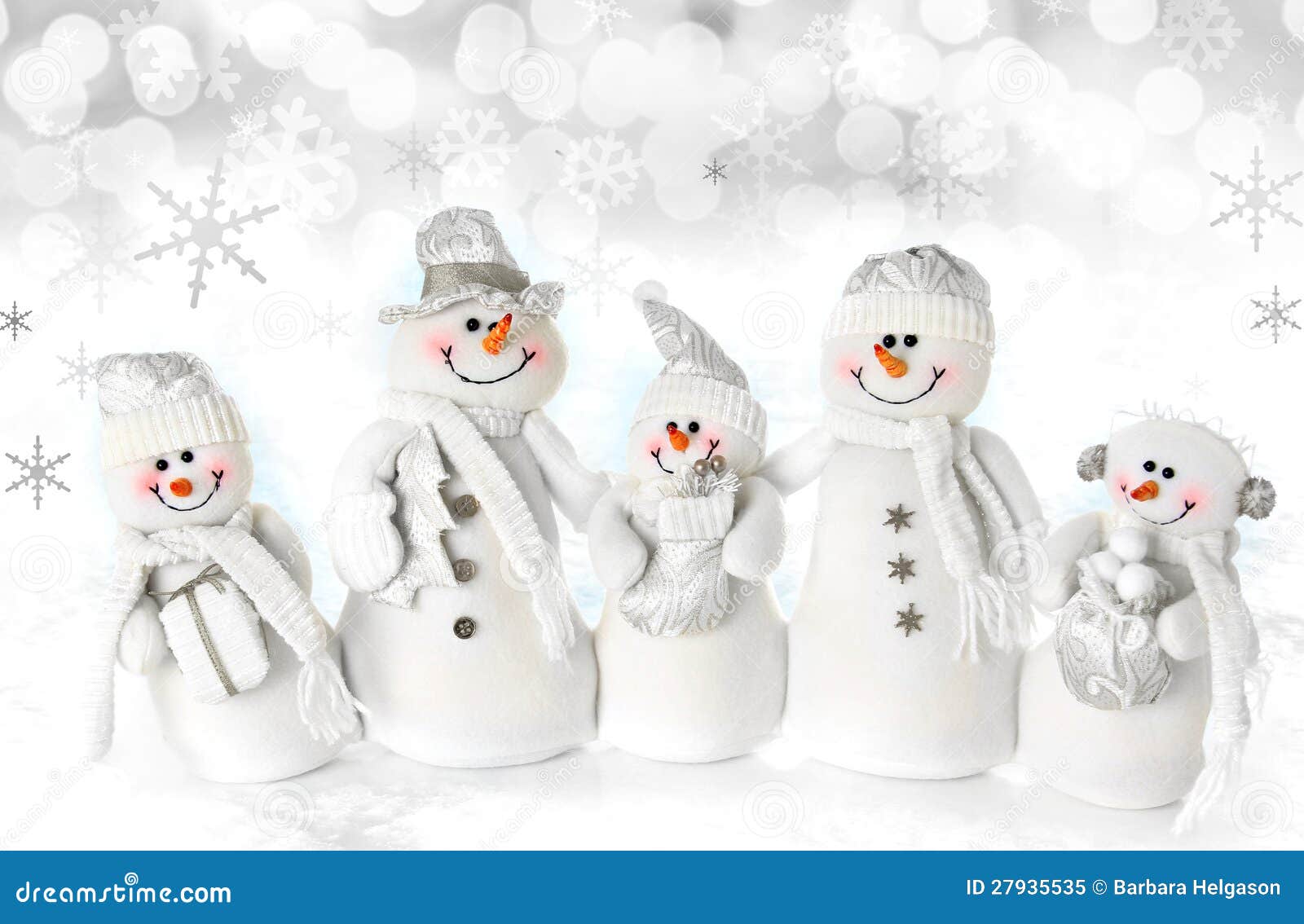 christmas snowman family