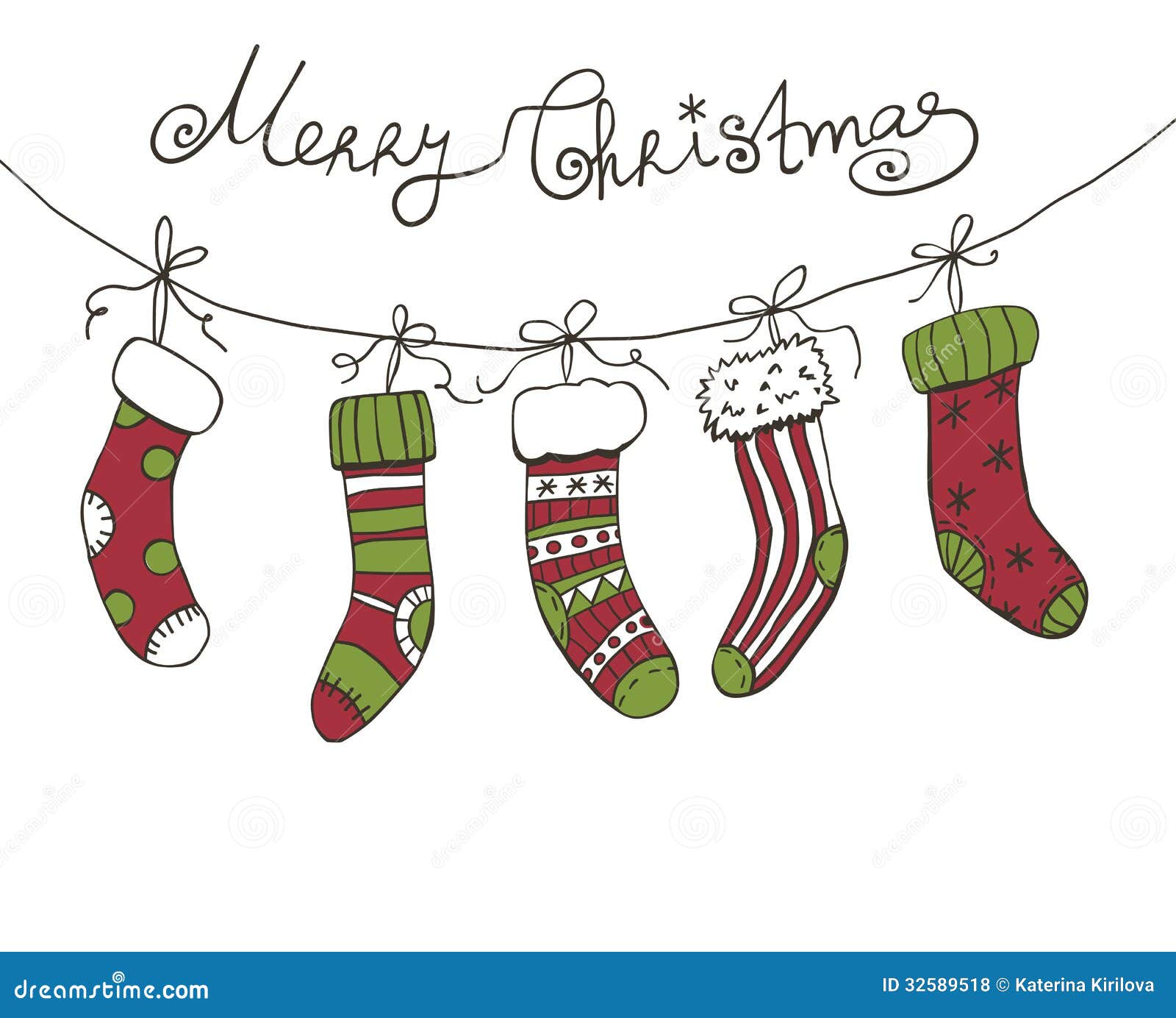 Free clipart christmas socks