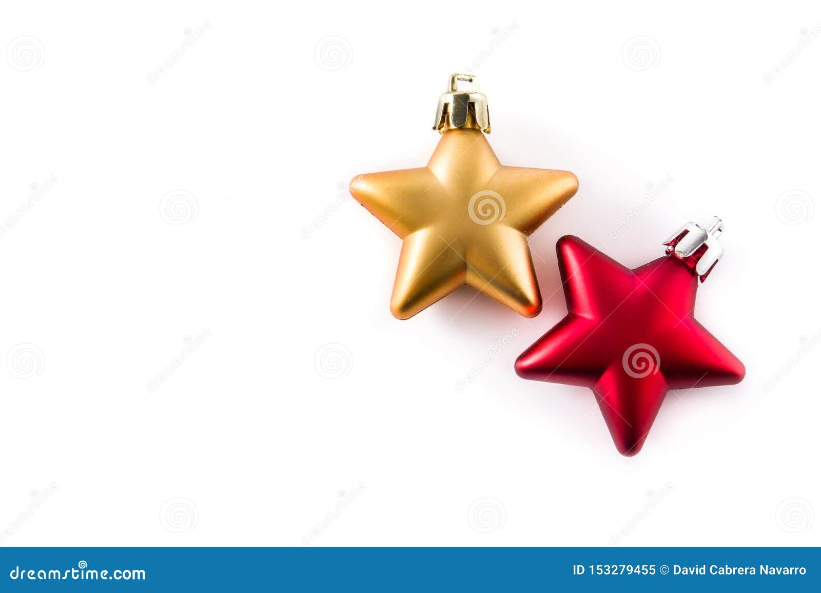 Christmas Star Decoration Isolated On White Background. Stock Image ...