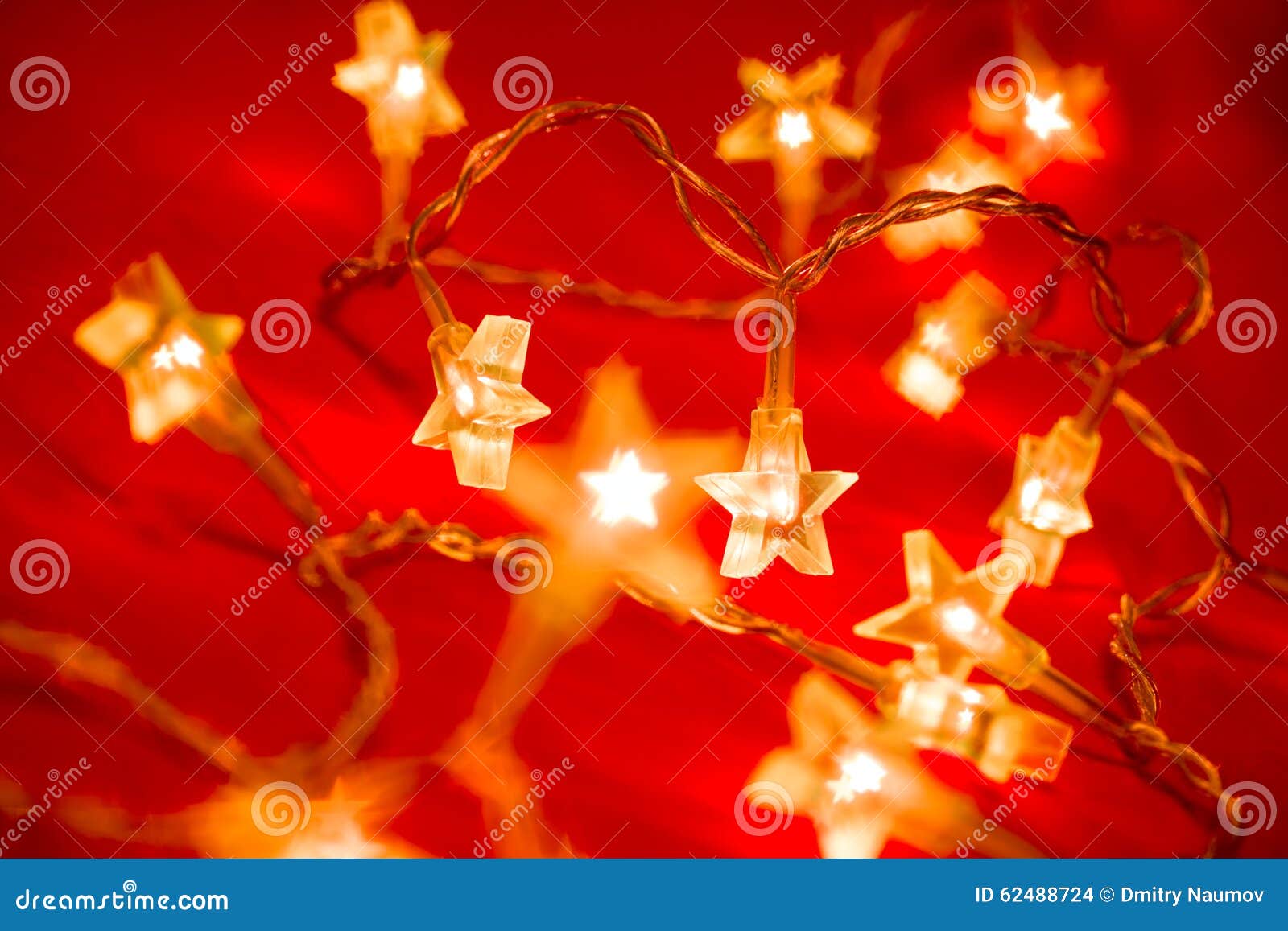 Christmas Starshaped Lights Stock Photo Image of christmas, colorful