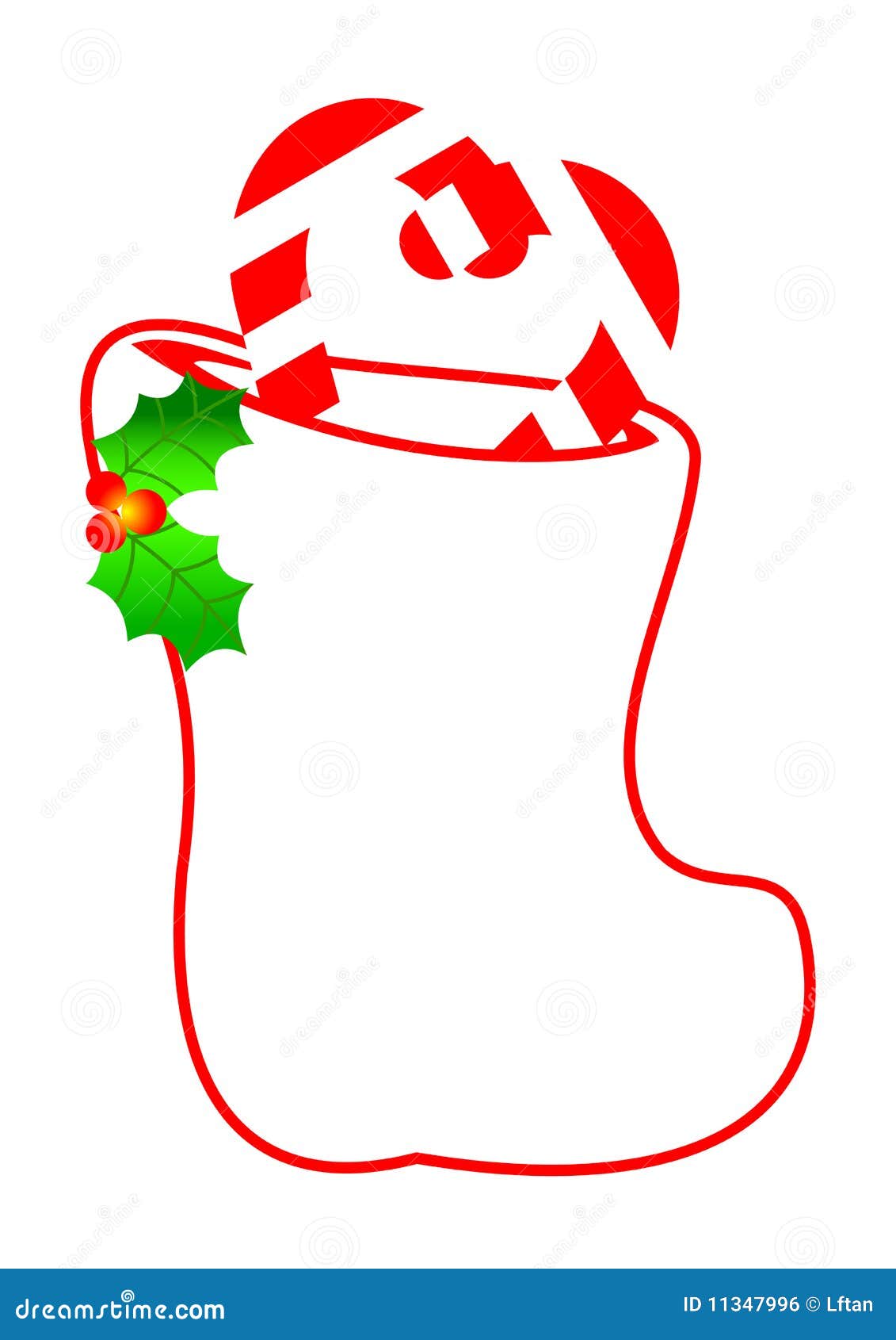 Christmas Stocking Border stock vector. Illustration of graphic 11347996