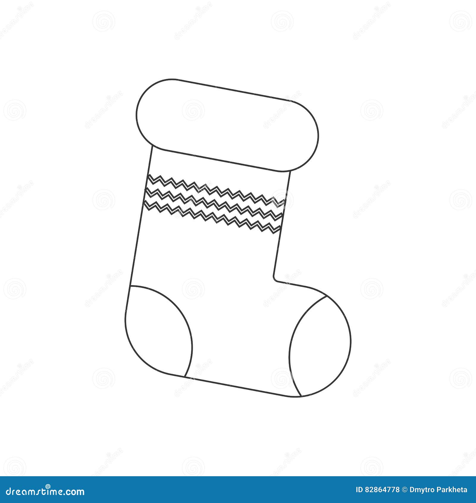 Christmas Stocking icon stock vector. Illustration of ornament - 82864778