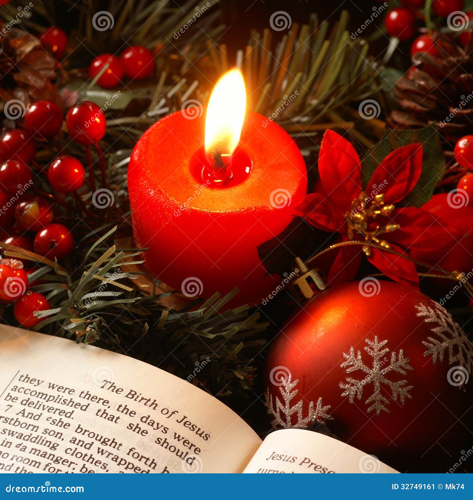 Christmas Story Stock Image Image Of Candle Decoration 32749161