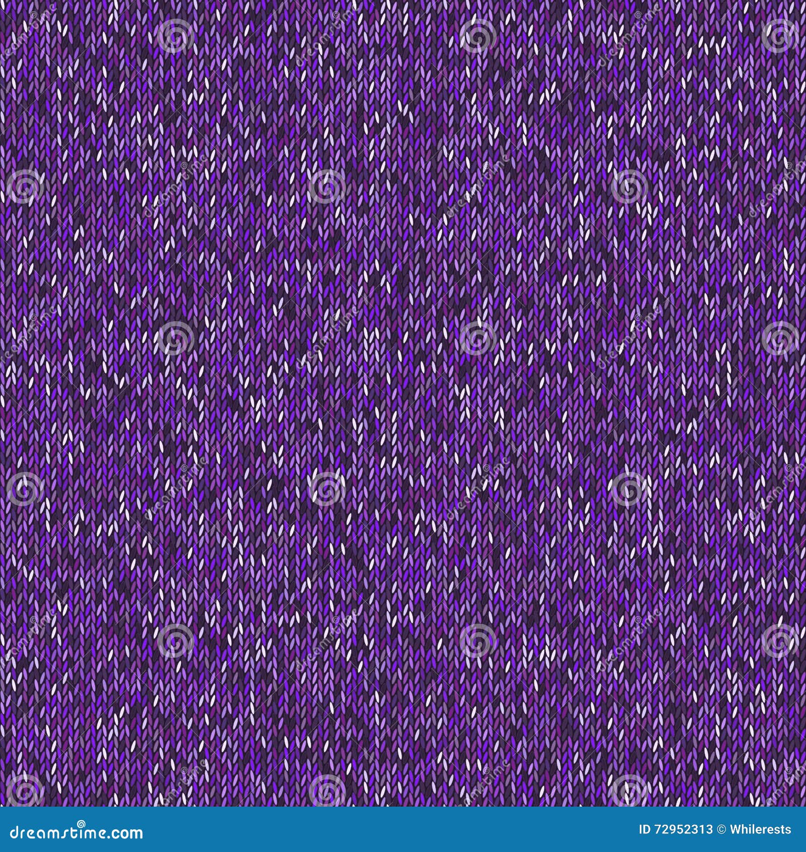 Christmas Sweater Design. Seamless Blue Knitting Pattern. Vector Stock